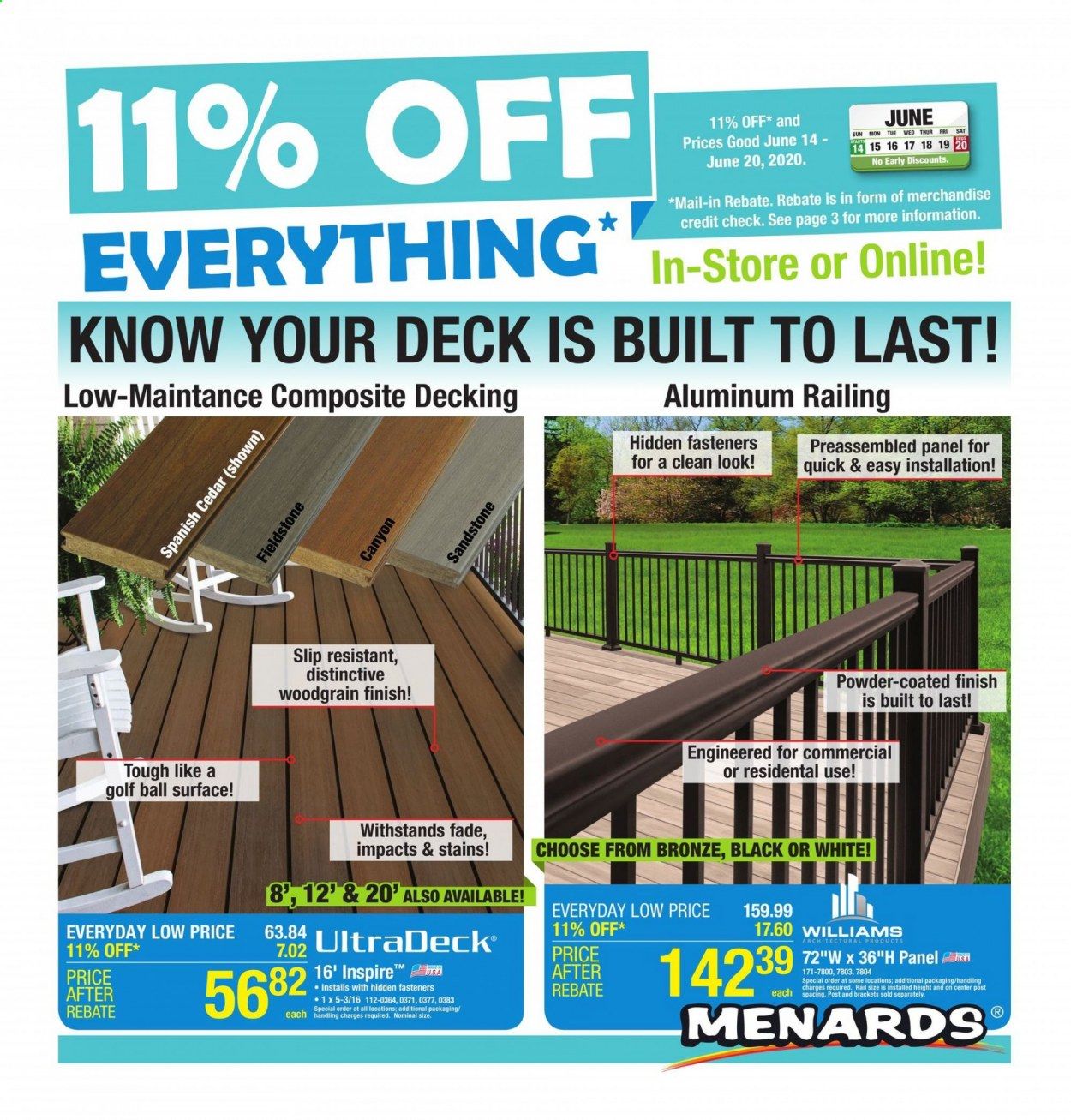 Menards Weekly Ad & Flyer June 14 to 20