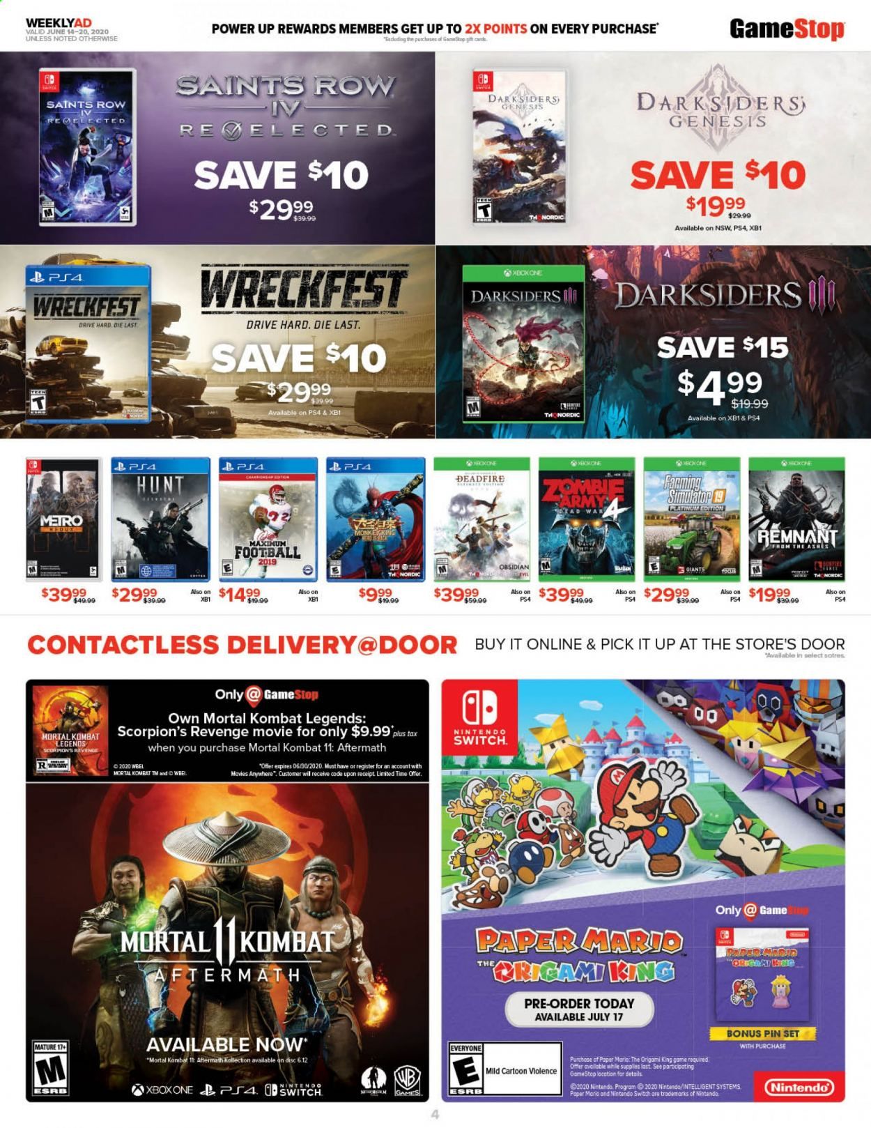 GameStop Weekly Ad & Flyer June 14 to 20