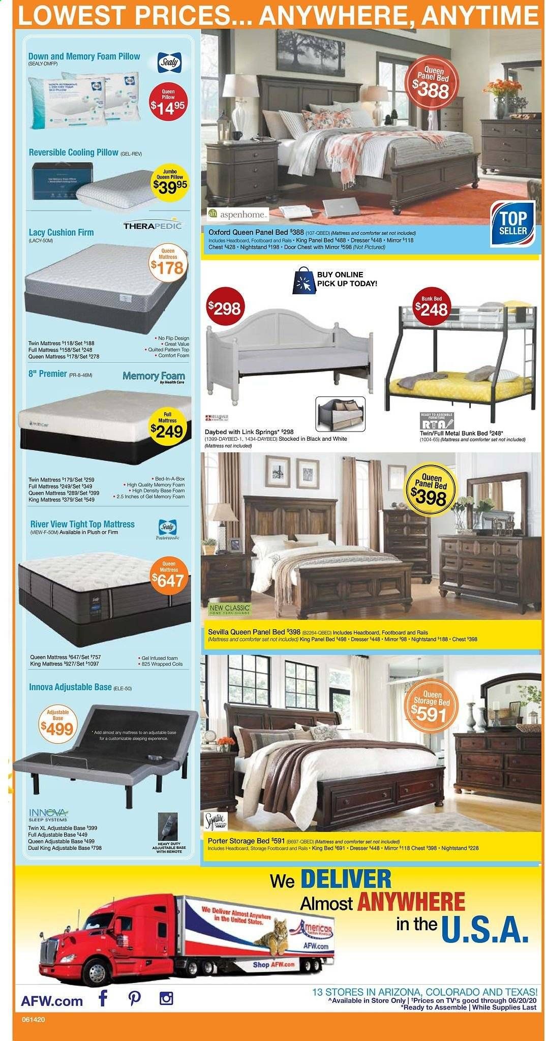 American Furniture Warehouse Weekly Ad & Flyer June 14 to 20