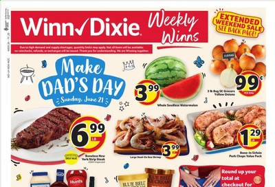 Winn Dixie Weekly Ad & Flyer June 17 to 23