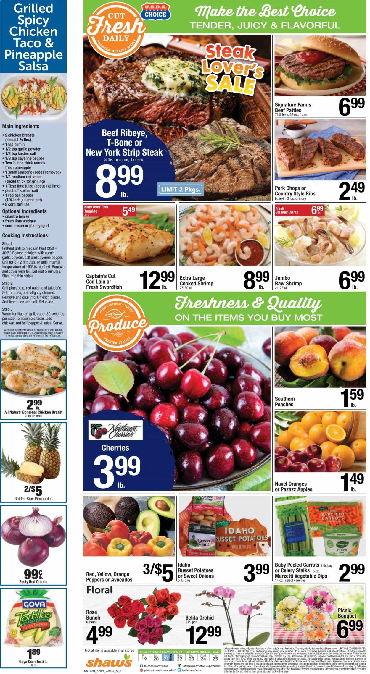 Shaw’s Weekly Ad & Flyer June 19 to 25