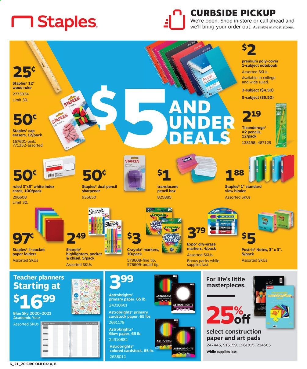 Staples Weekly Ad & Flyer June 21 to 27