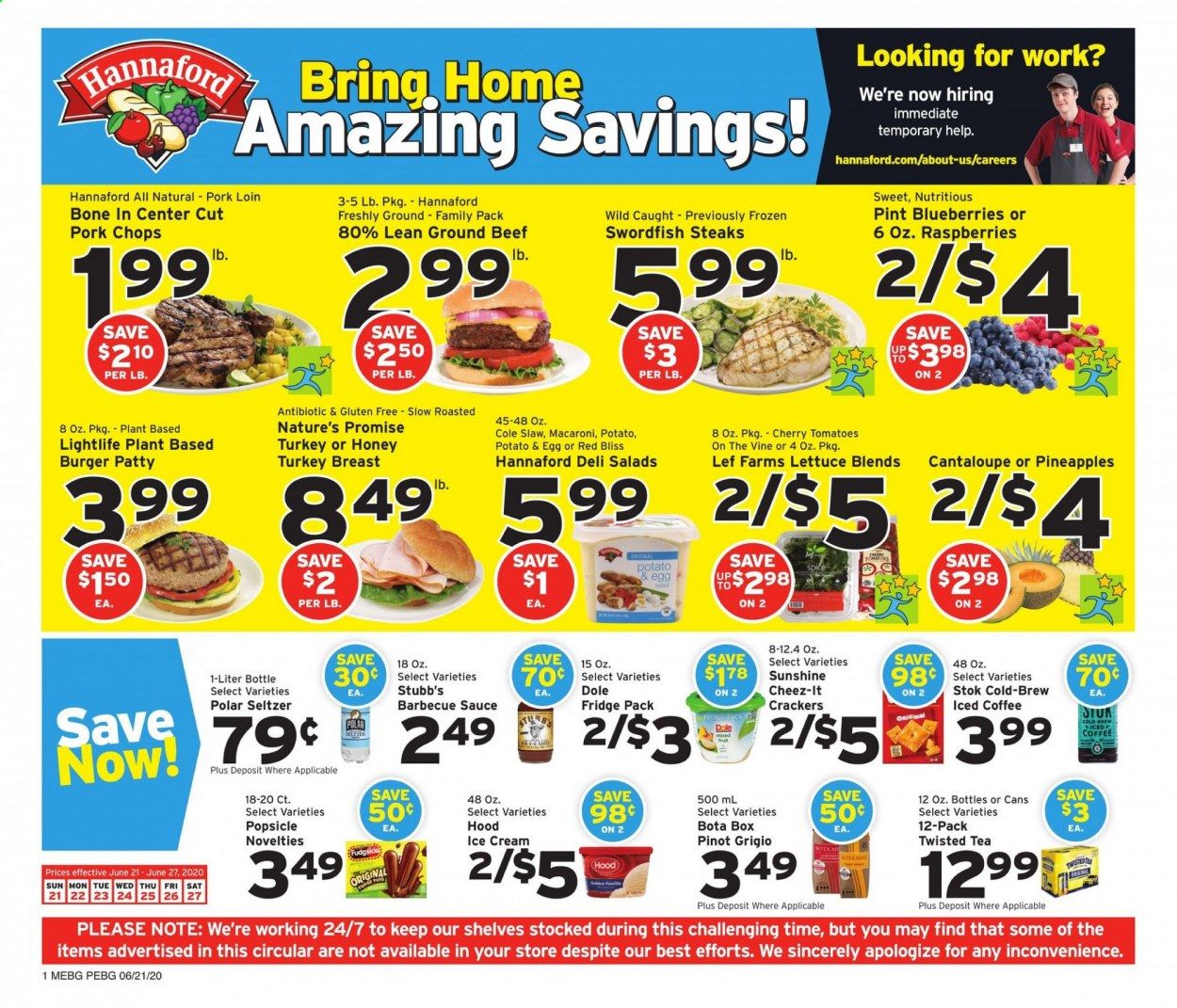 Hannaford Weekly Ad & Flyer June 21 to 27