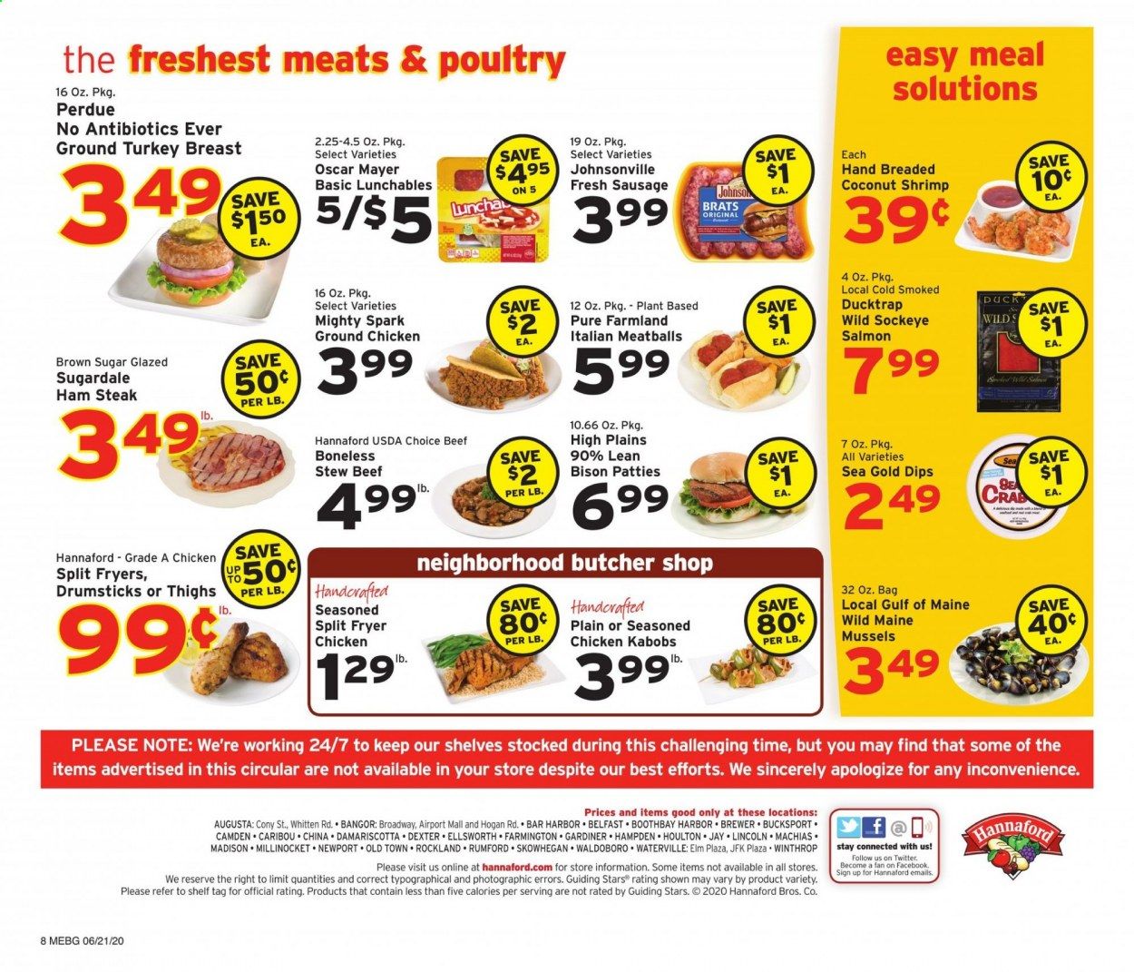 Hannaford Weekly Ad & Flyer June 21 to 27