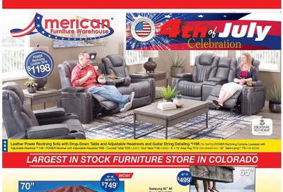 American Furniture Warehouse Weekly Ad & Flyer June 21 to 27