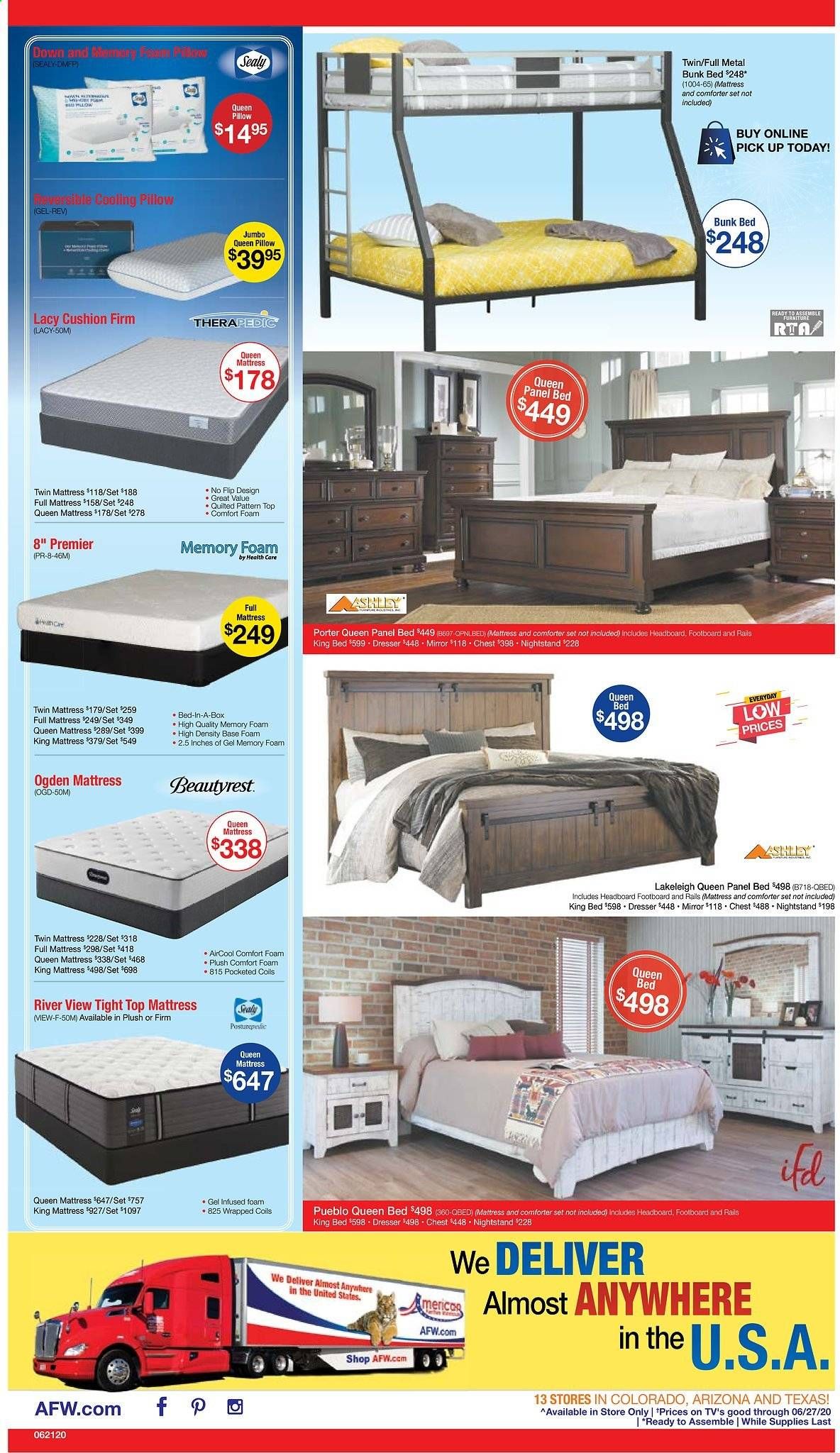 American Furniture Warehouse Weekly Ad & Flyer June 21 to 27