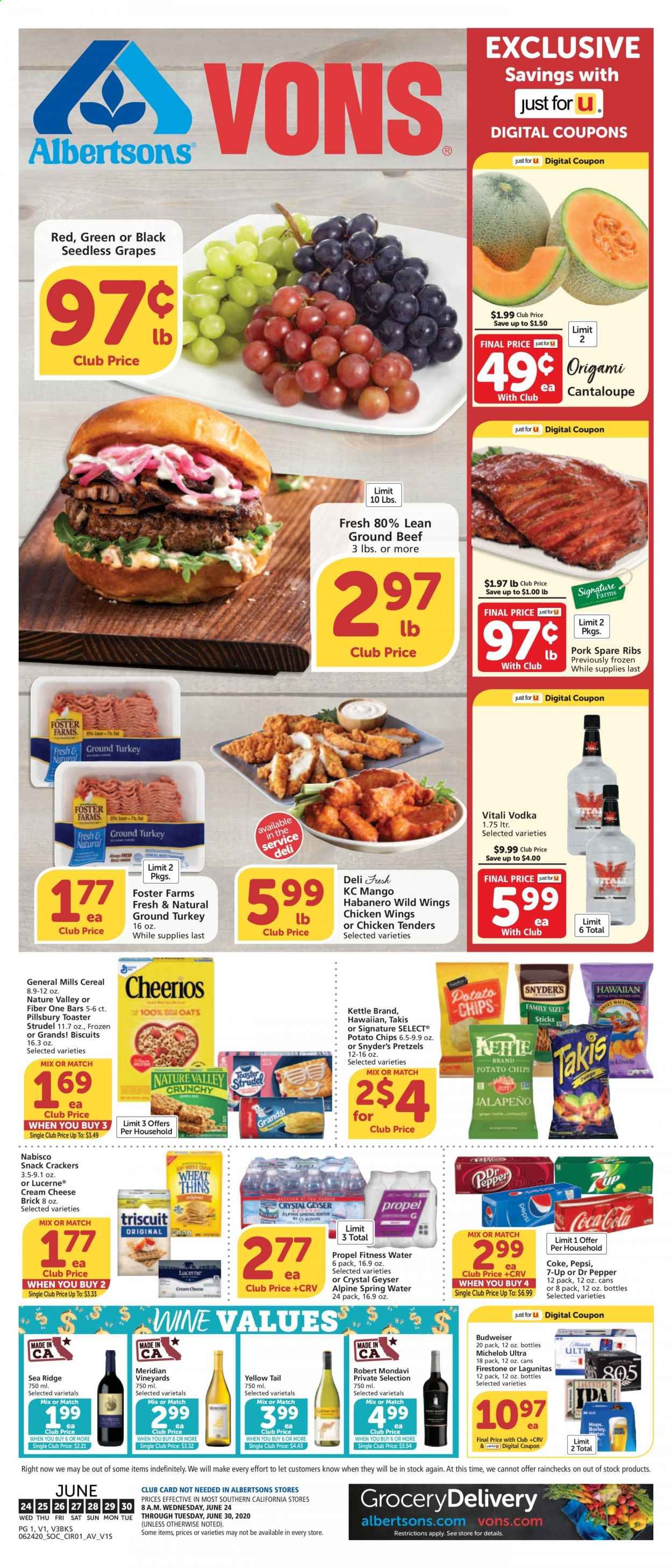 Vons Weekly Ad & Flyer June 24 to 30