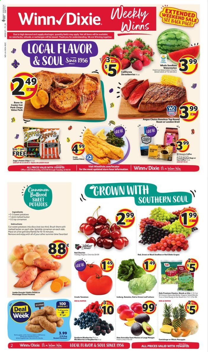 Winn Dixie Weekly Ad & Flyer June 24 to 30