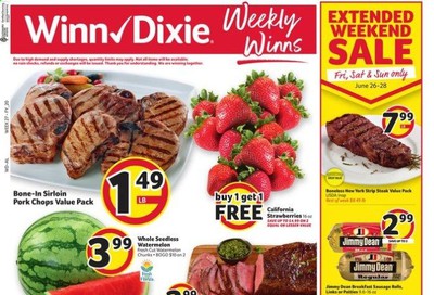 Winn Dixie Weekly Ad & Flyer June 24 to 30