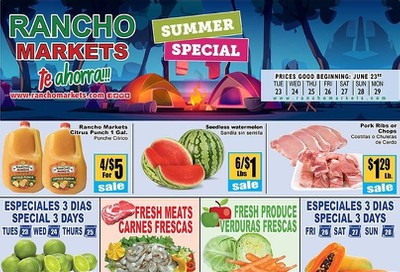 Rancho Markets Weekly Ad & Flyer June 23 to 29