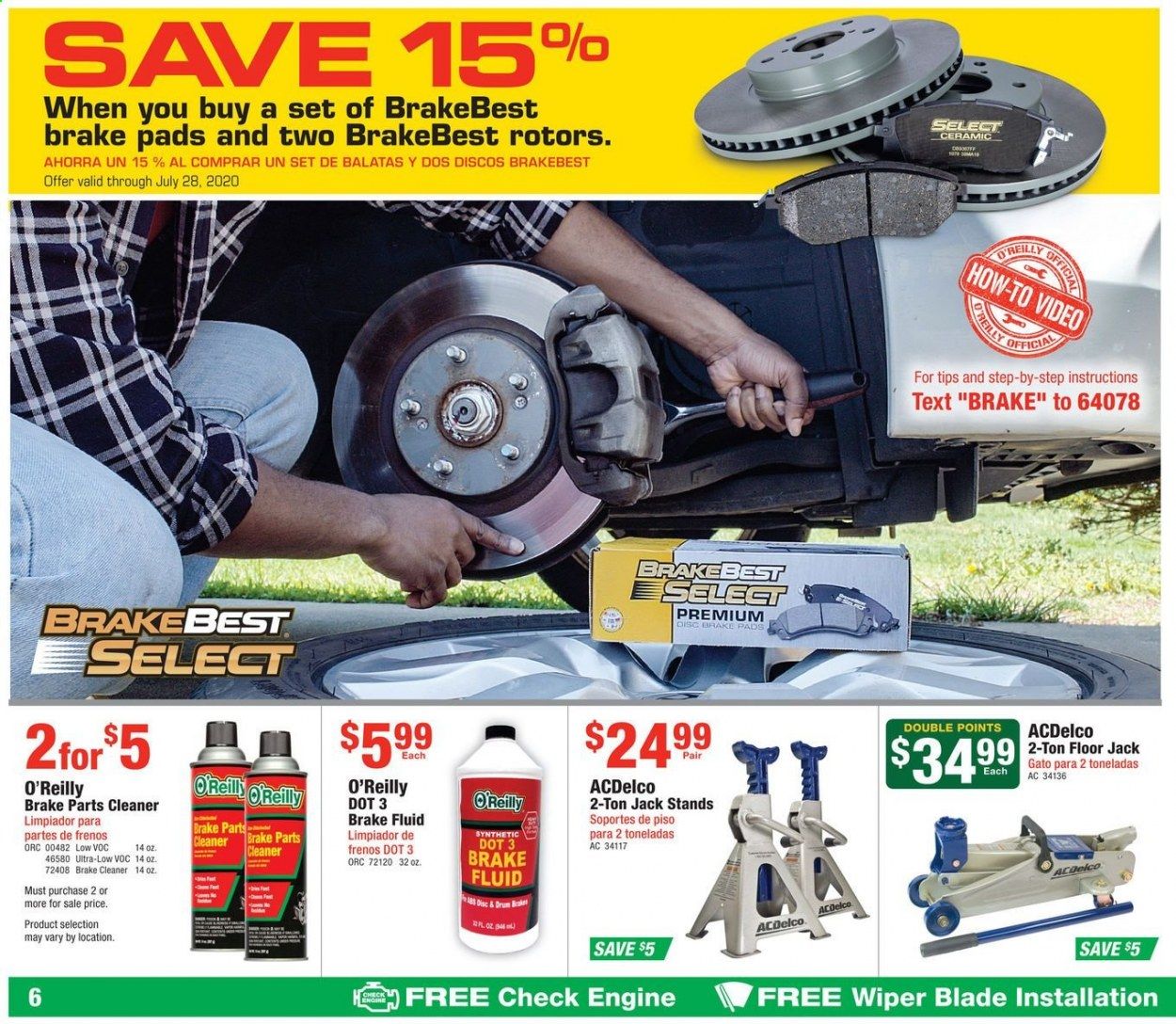 O'Reilly Auto Parts (EN) Weekly Ad & Flyer June 24 to July 28