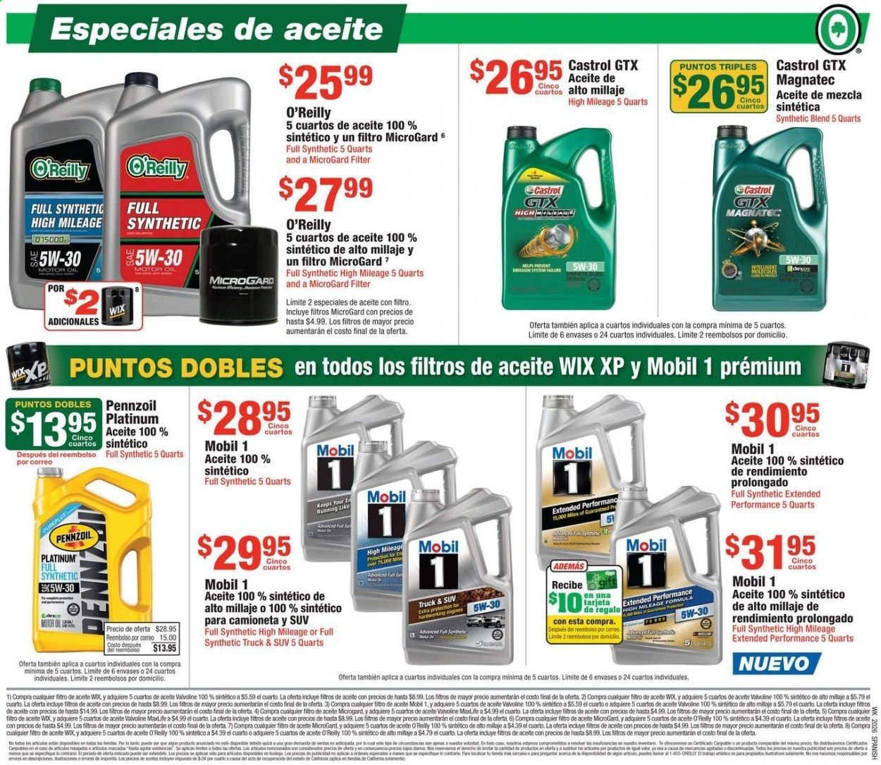 O'Reilly Auto Parts (ES) Weekly Ad & Flyer June 24 to July 28