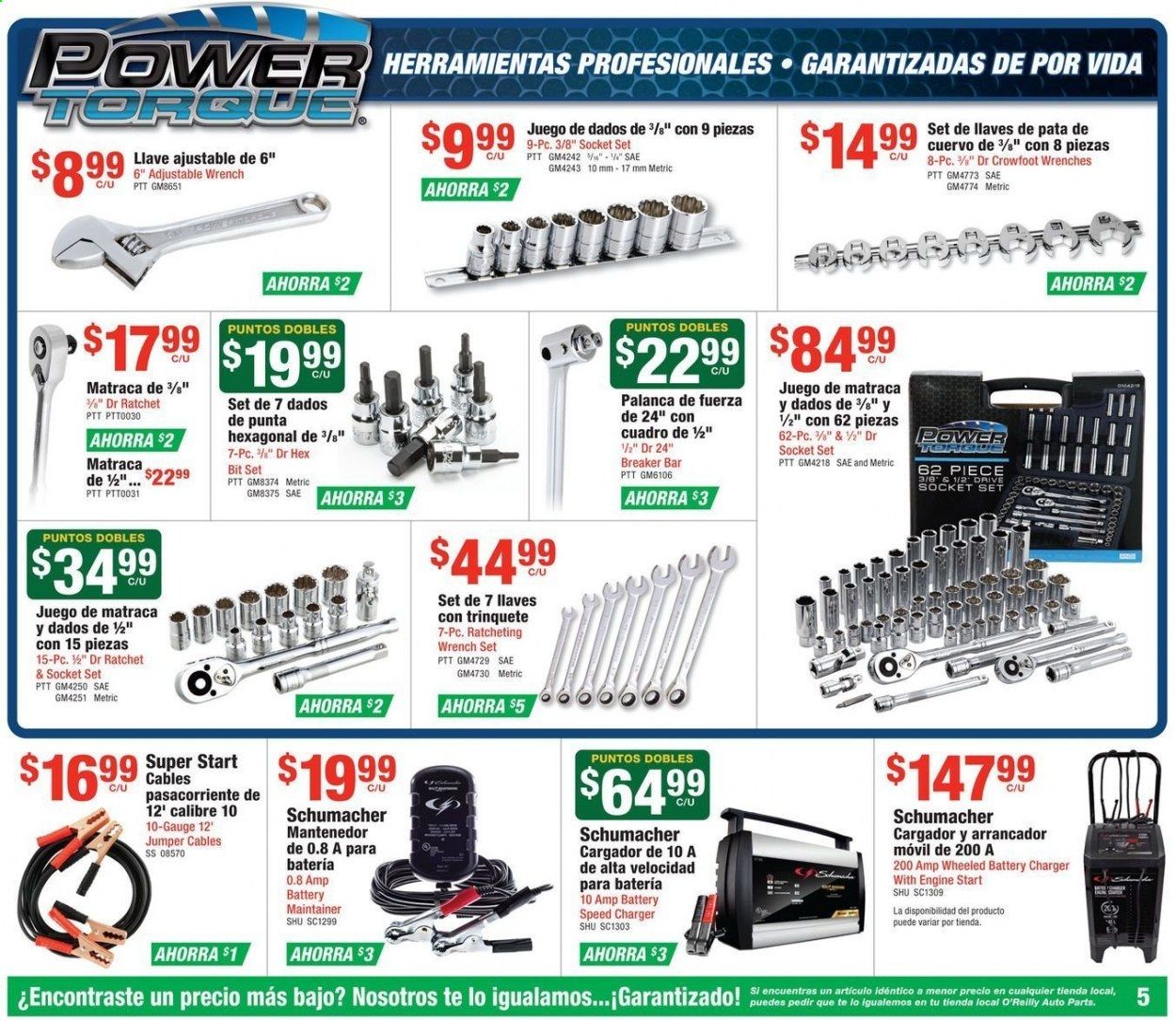O'Reilly Auto Parts (ES) Weekly Ad & Flyer June 24 to July 28