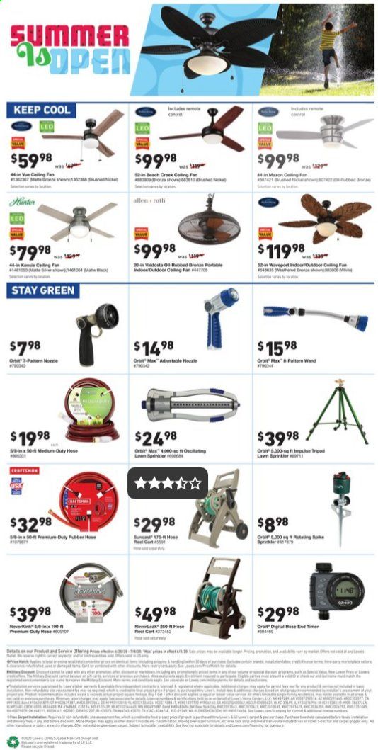 Lowe's (Weekly) Weekly Ad & Flyer June 25 to July 8