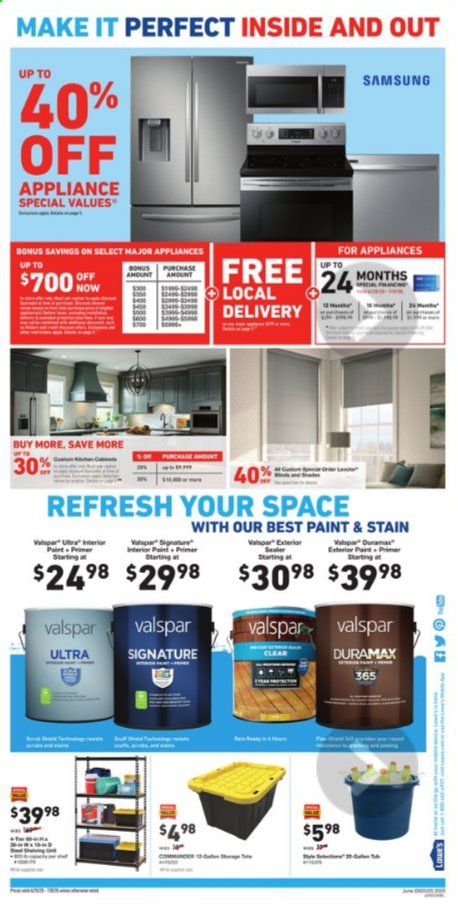 Lowe's (Weekly) Weekly Ad & Flyer June 25 to July 8