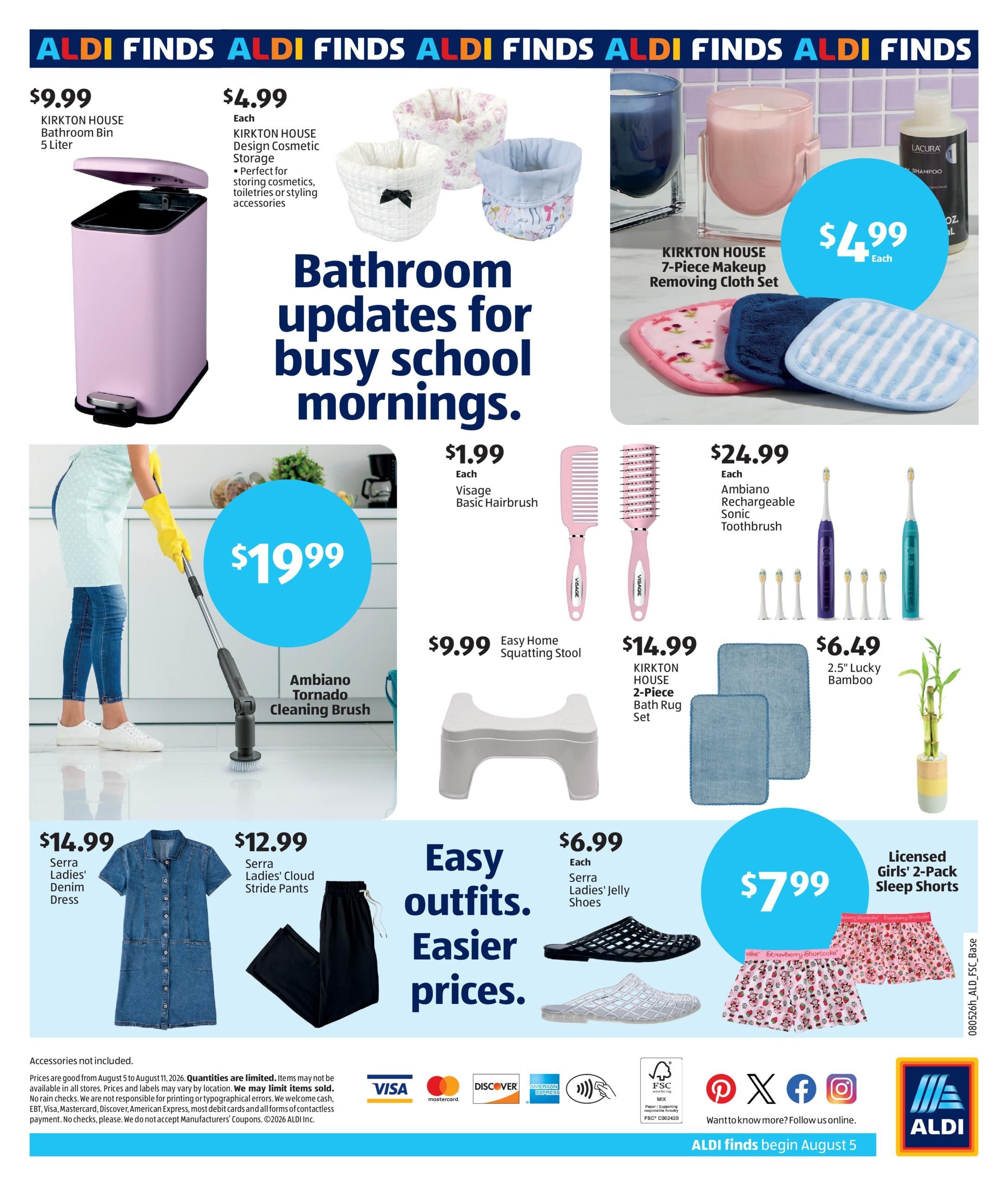 ALDI In Store Weekly Ad August 5 - 11, 2026