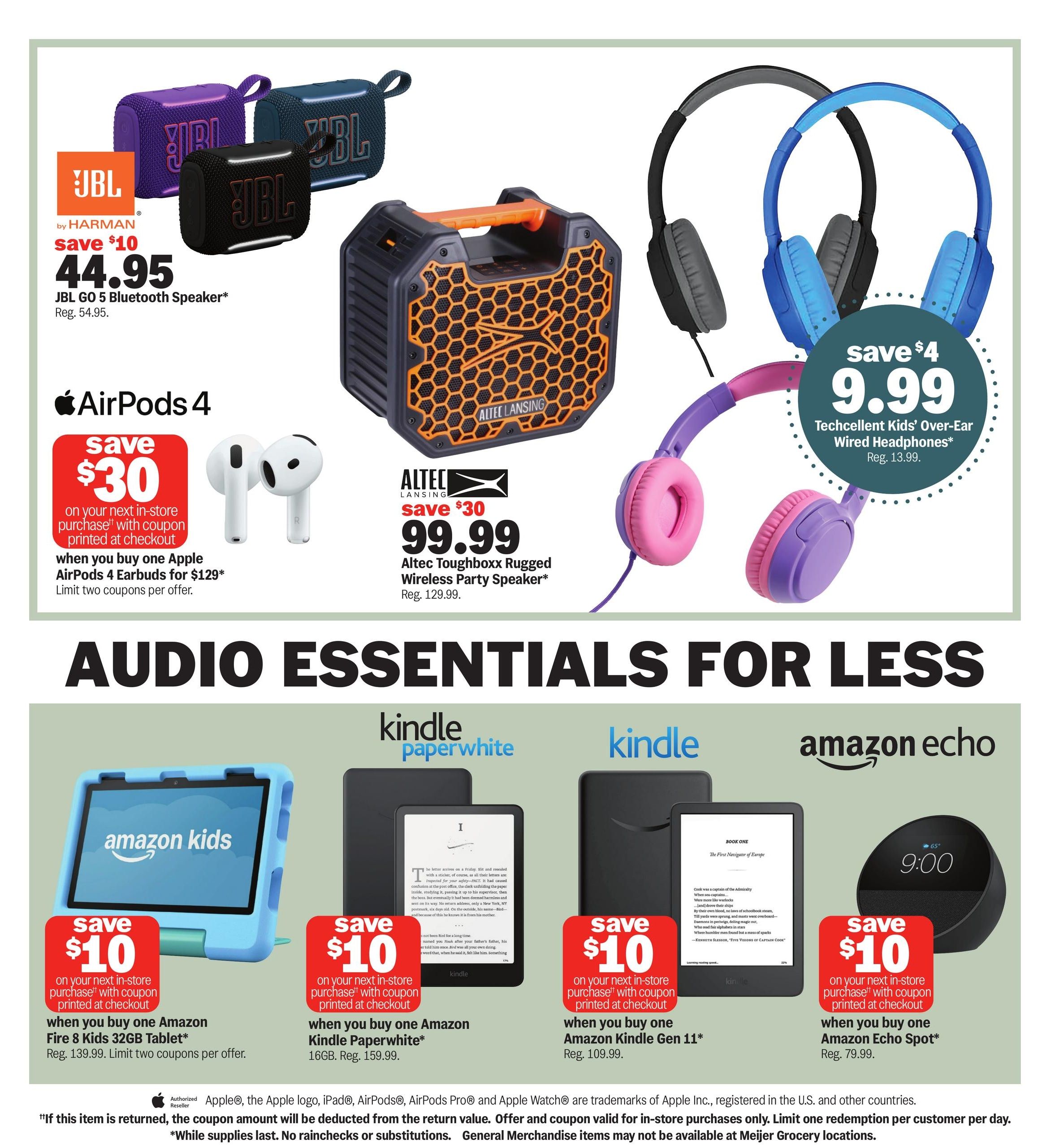 Meijer (OH, PA, WV) college vibes. real low prices. Weekly Ad August 5 - 11, 2026