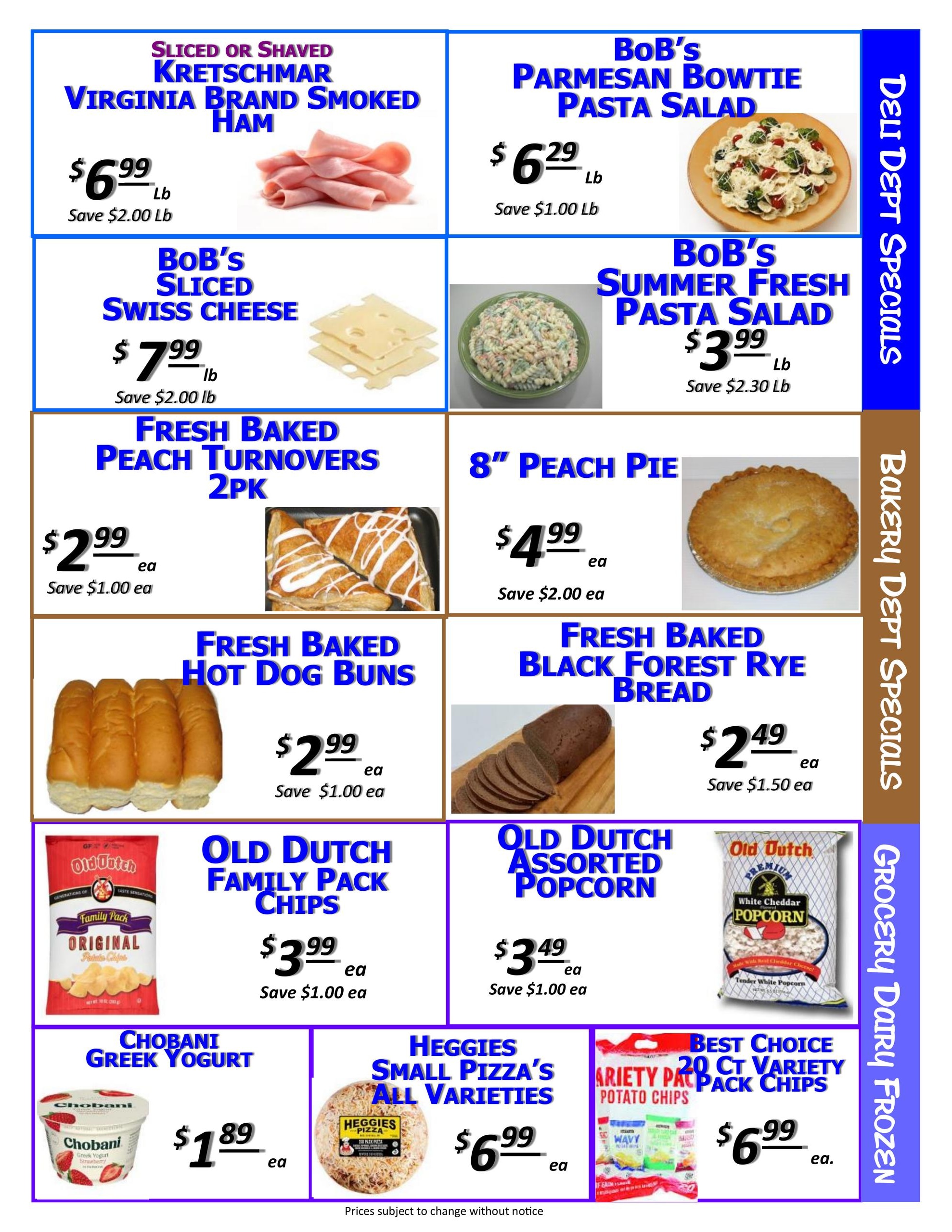 BoB's Produce Ranch Weekly Ad August 8 - 8, 2026