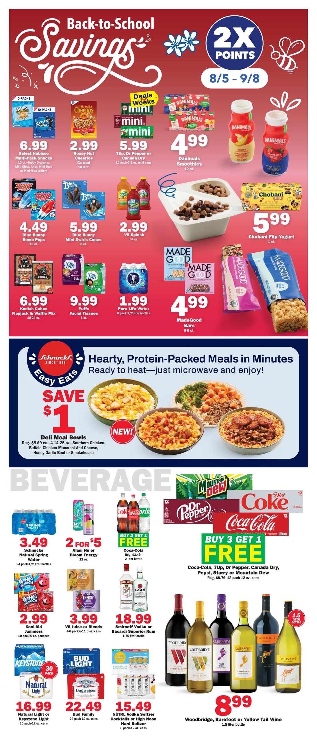 Schnucks (Peoria–Creve Coeur Area, IL) Weekly Print Weekly Ad August 5 - 11, 2026