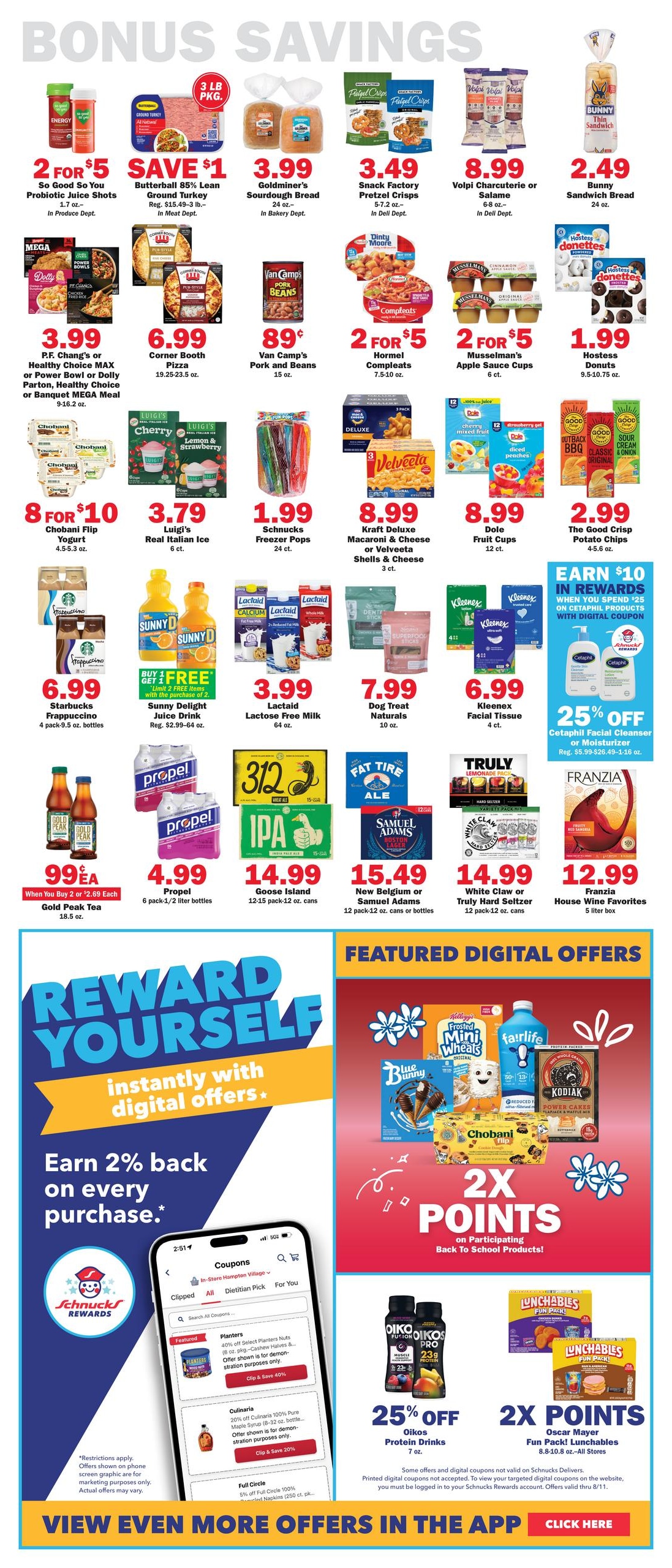 Schnucks (Peoria–Creve Coeur Area, IL) Weekly Print Weekly Ad August 5 - 11, 2026