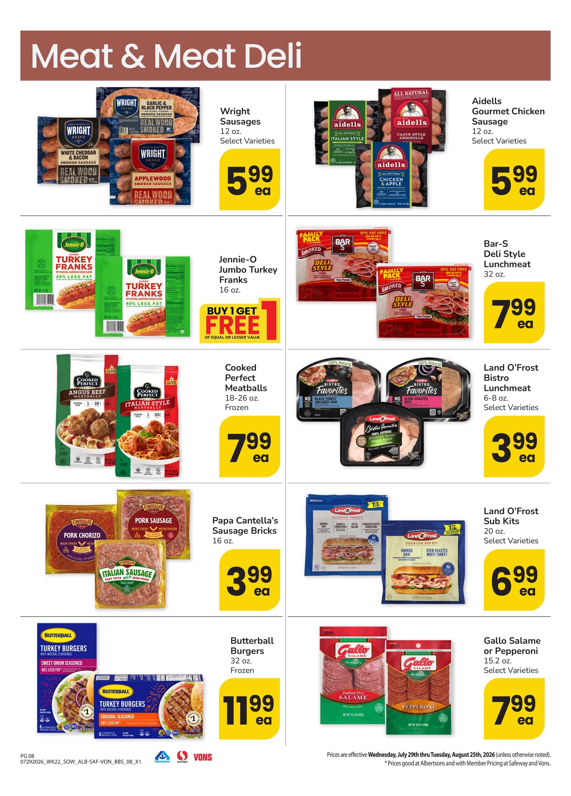 Albertsons (AZ, NM, NV, TX, UT) Big Book of Savings Weekly Ad July 29 - August 25, 2026
