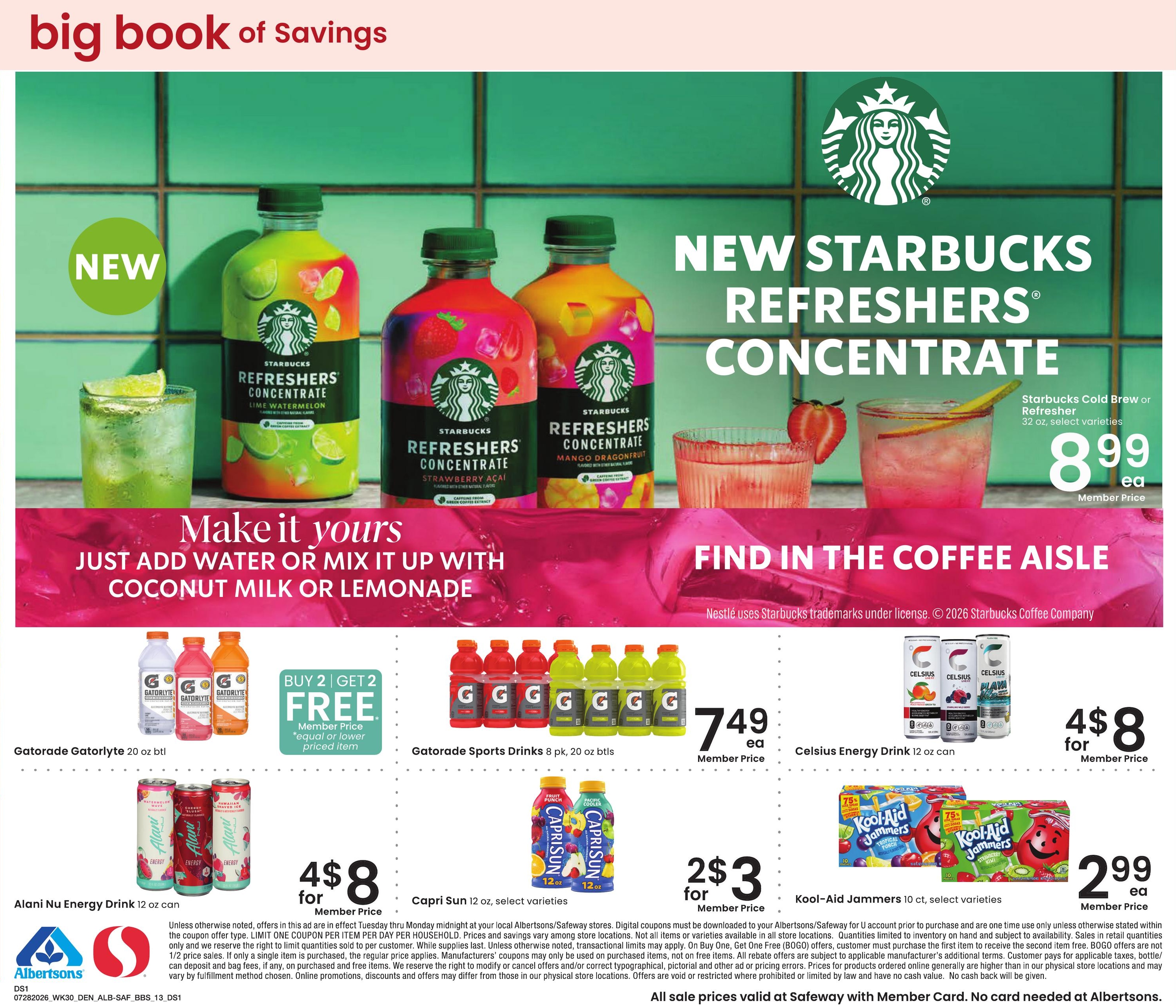 Albertsons (CO, WY) Big Book of Savings Weekly Ad July 28 - August 24, 2026