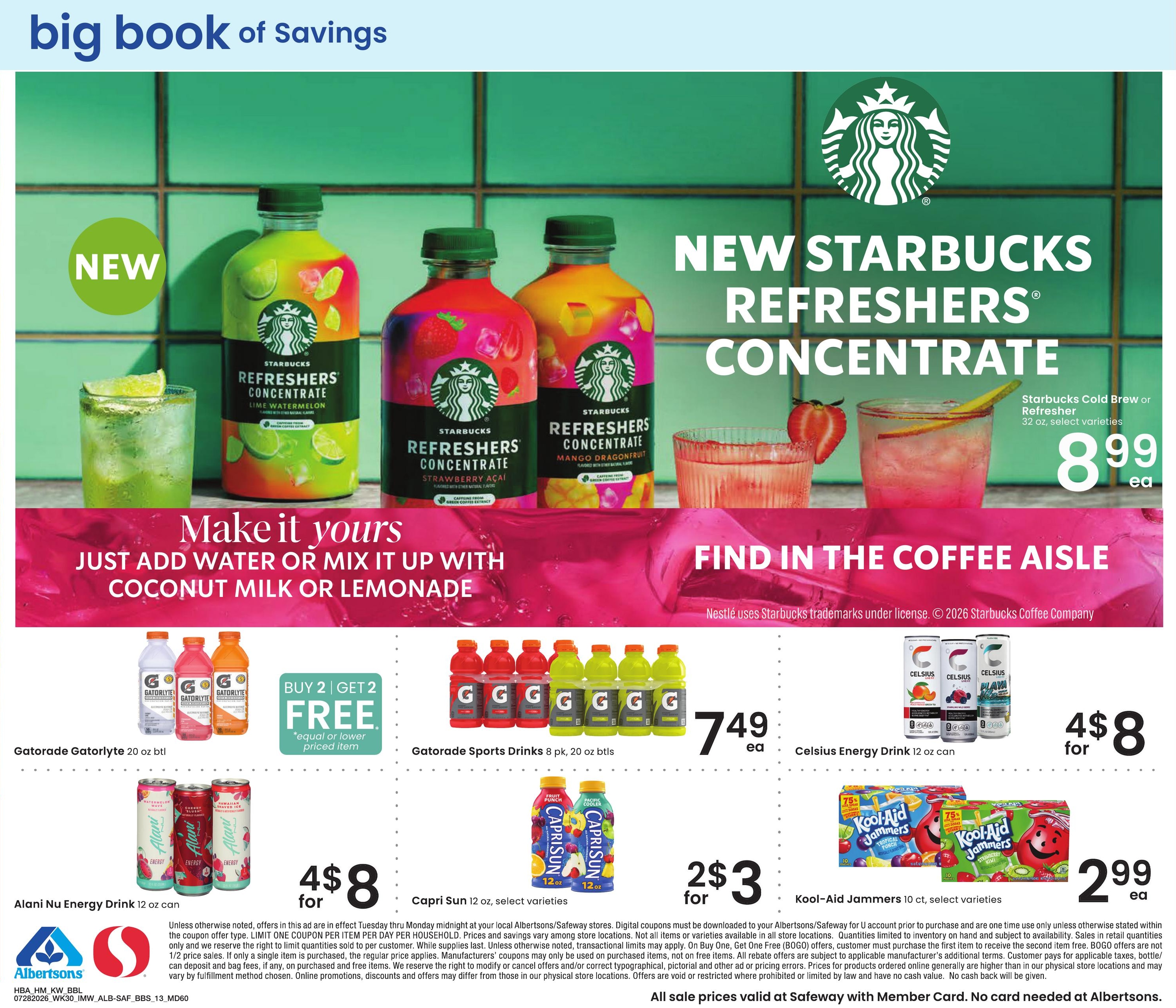 Albertsons (MT) Big Book of Savings Weekly Ad July 28 - August 24, 2026