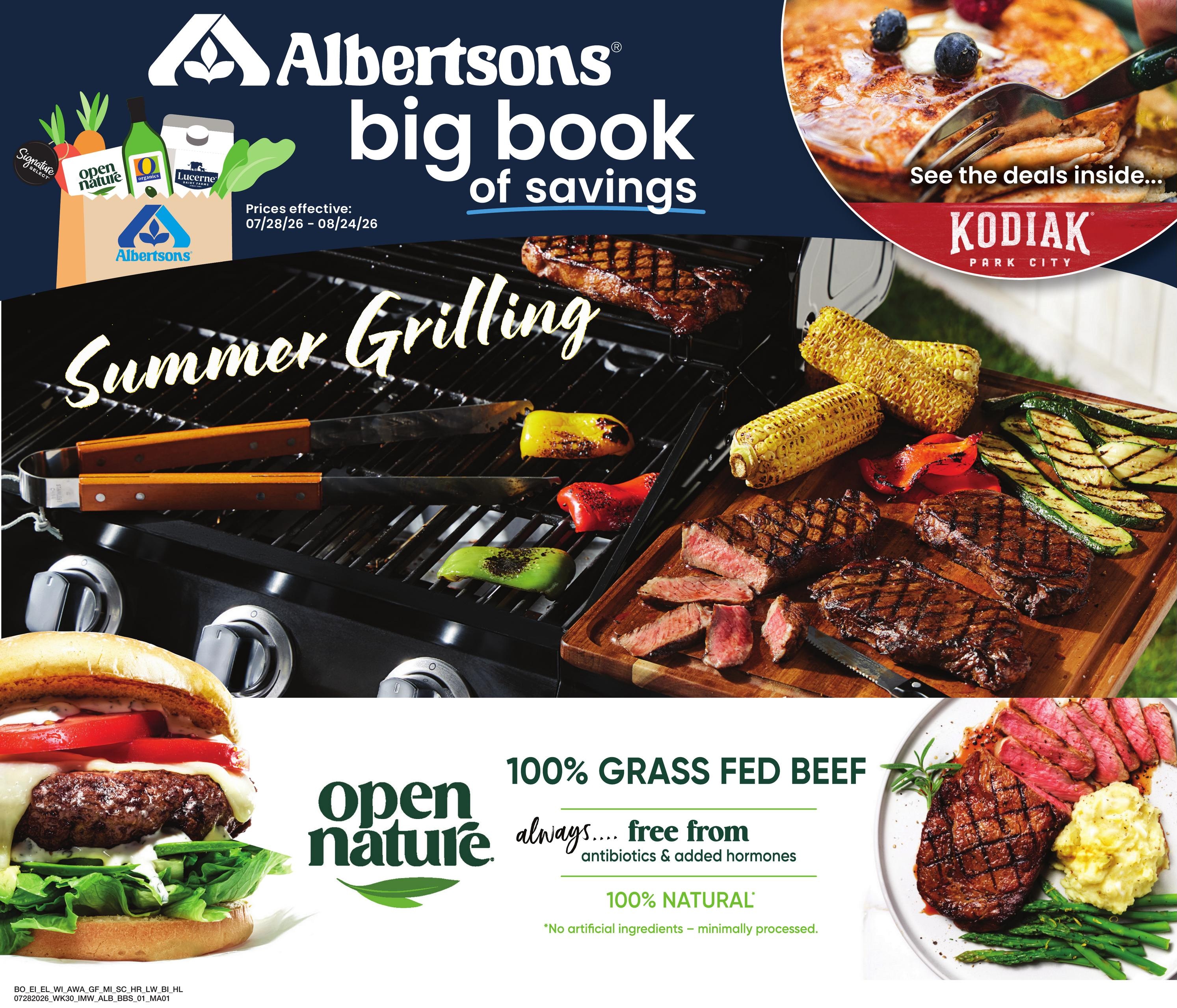 Albertsons (ID, MT, ND, NV, OR, WY) Big Book of Savings Weekly Ad July 28 - August 24, 2026