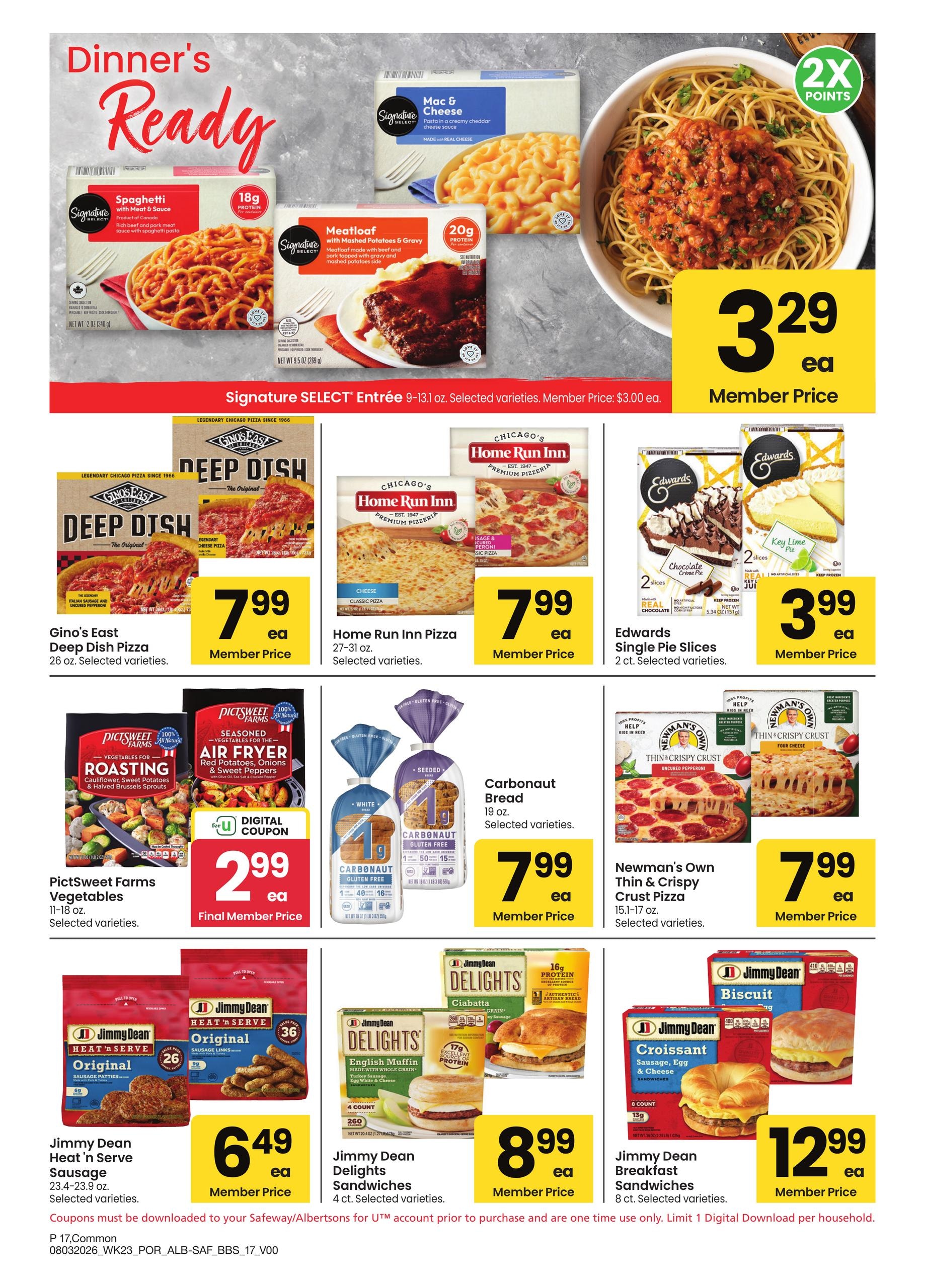 Albertsons (OR, WA) Big Book of Savings Weekly Ad August 3 - 30, 2026