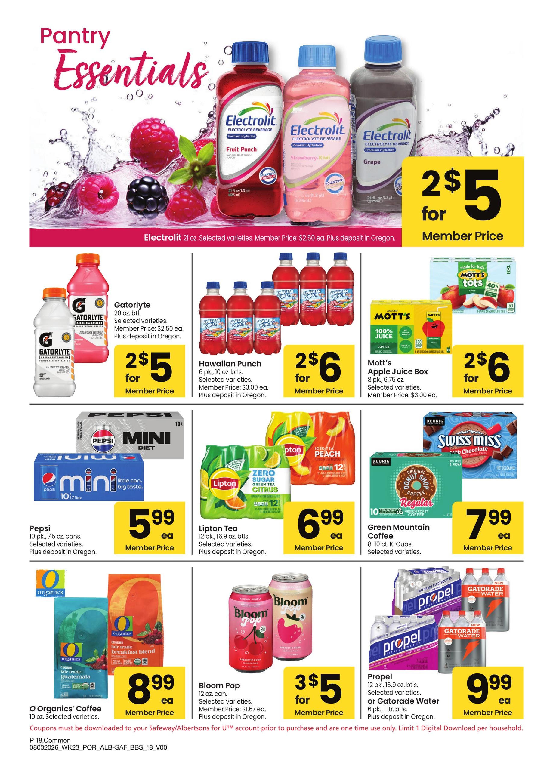 Albertsons (OR, WA) Big Book of Savings Weekly Ad August 3 - 30, 2026