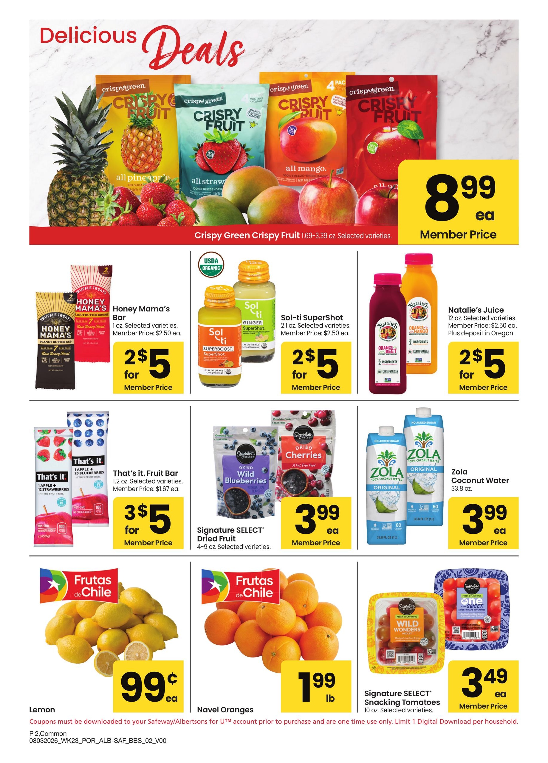 Albertsons (OR, WA) Big Book of Savings Weekly Ad August 3 - 30, 2026