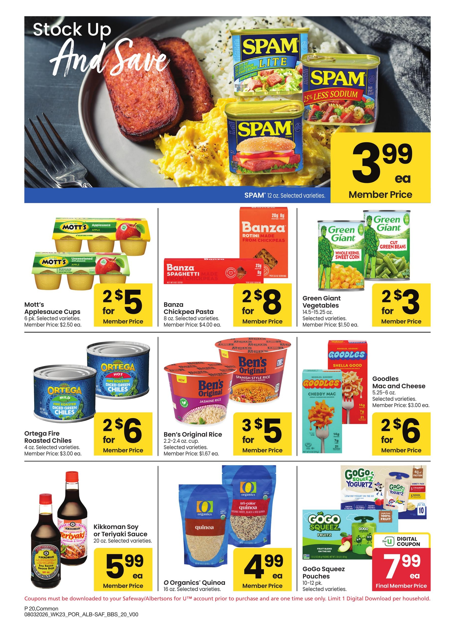 Albertsons (OR, WA) Big Book of Savings Weekly Ad August 3 - 30, 2026