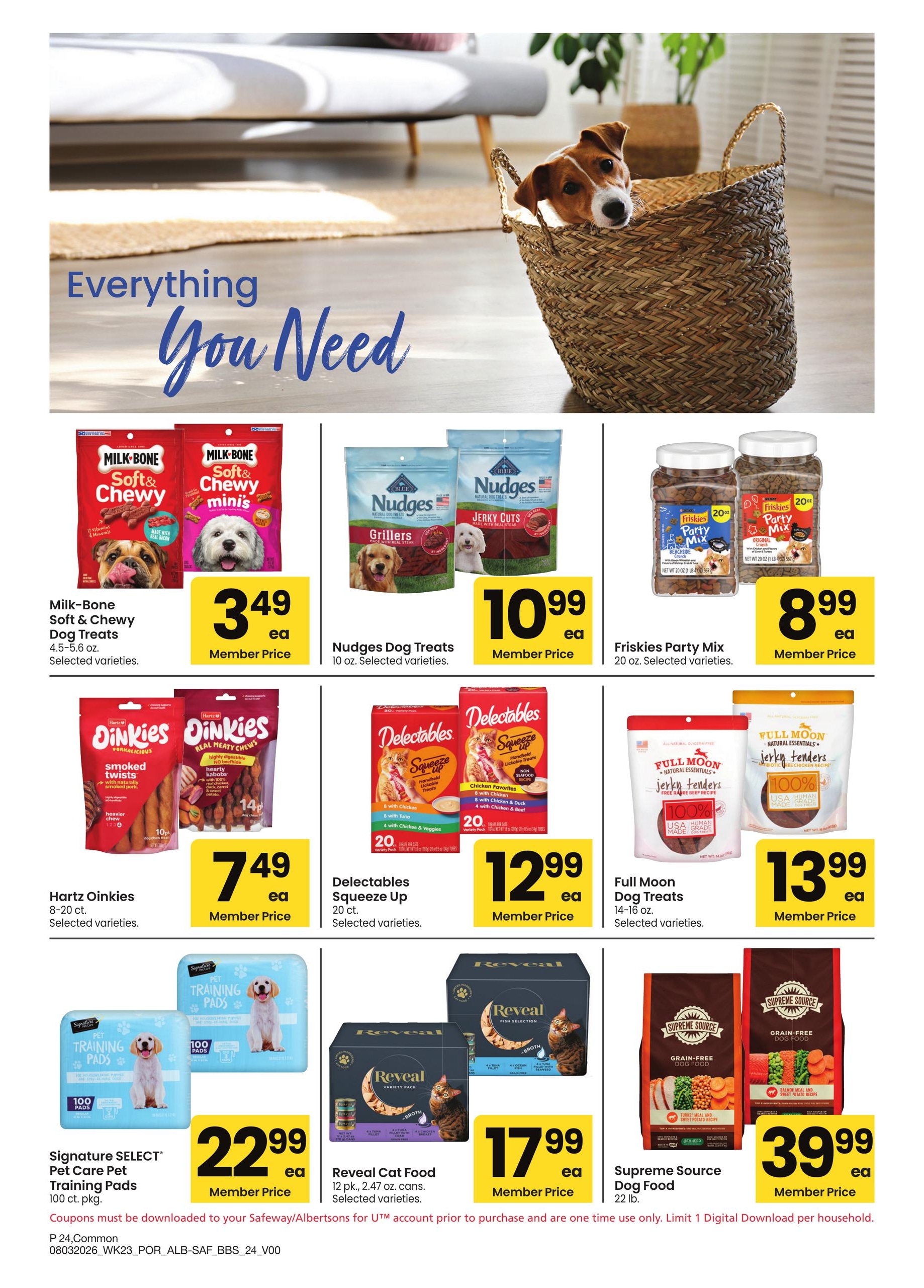 Albertsons (OR, WA) Big Book of Savings Weekly Ad August 3 - 30, 2026
