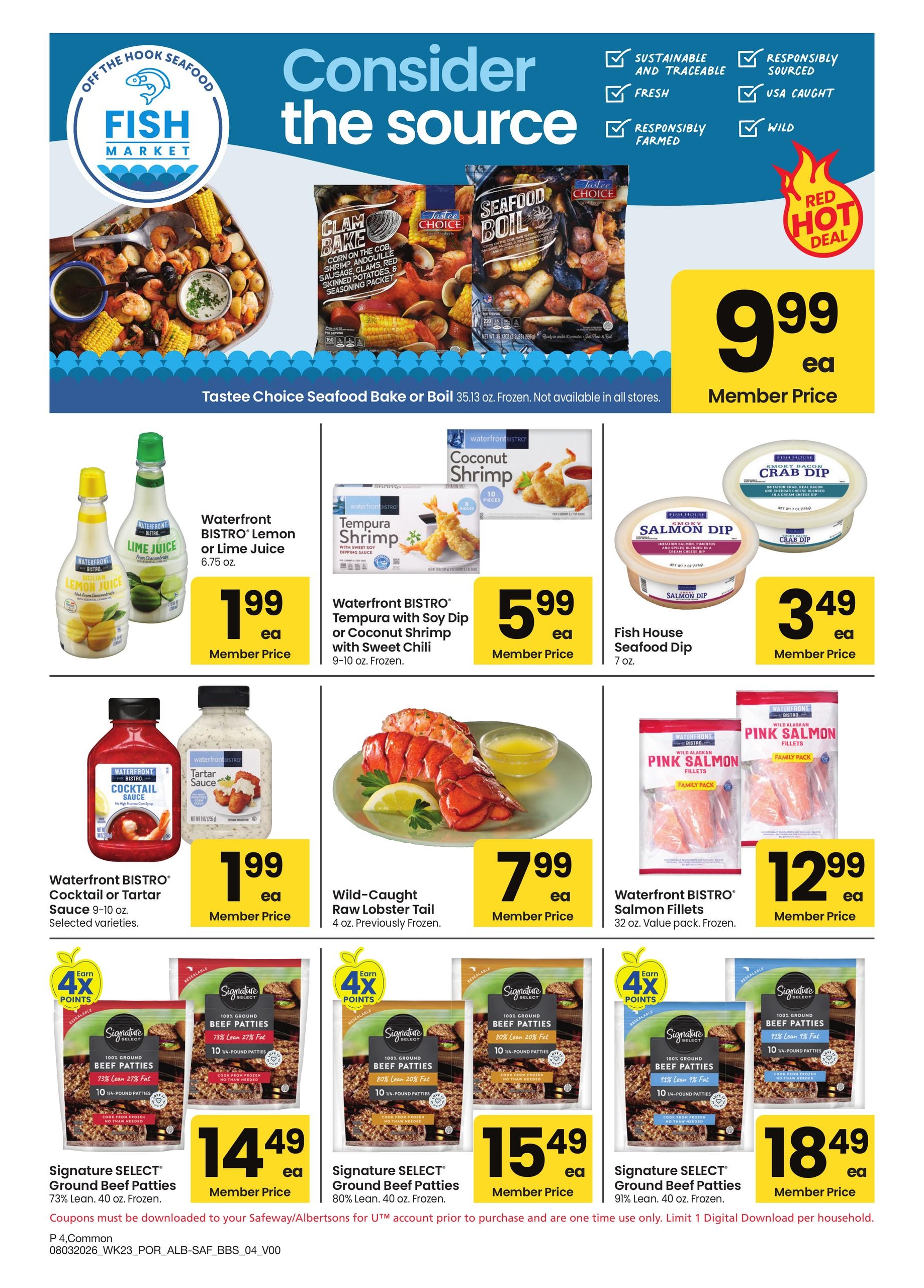 Albertsons (OR, WA) Big Book of Savings Weekly Ad August 3 - 30, 2026