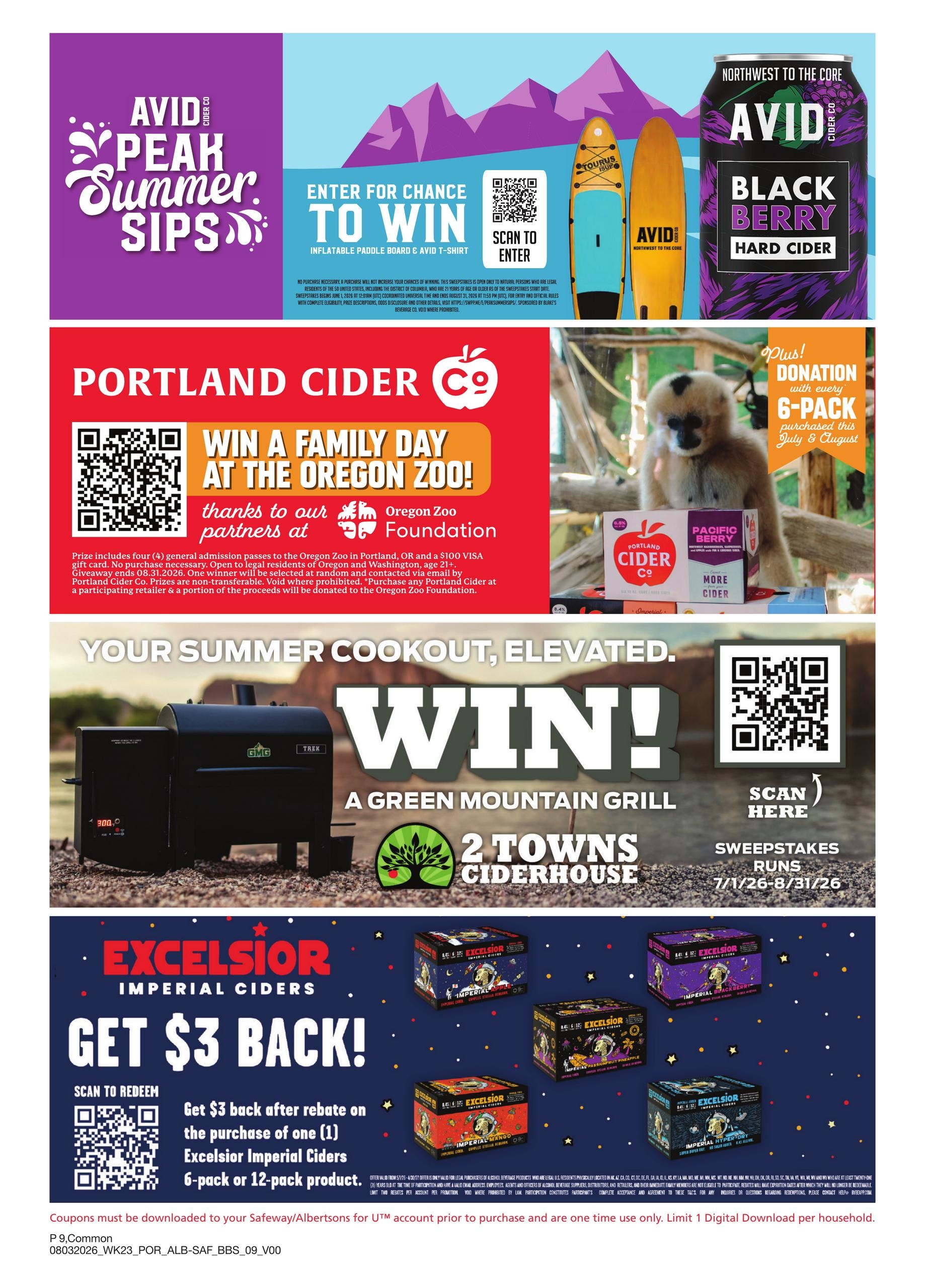 Albertsons (OR, WA) Big Book of Savings Weekly Ad August 3 - 30, 2026