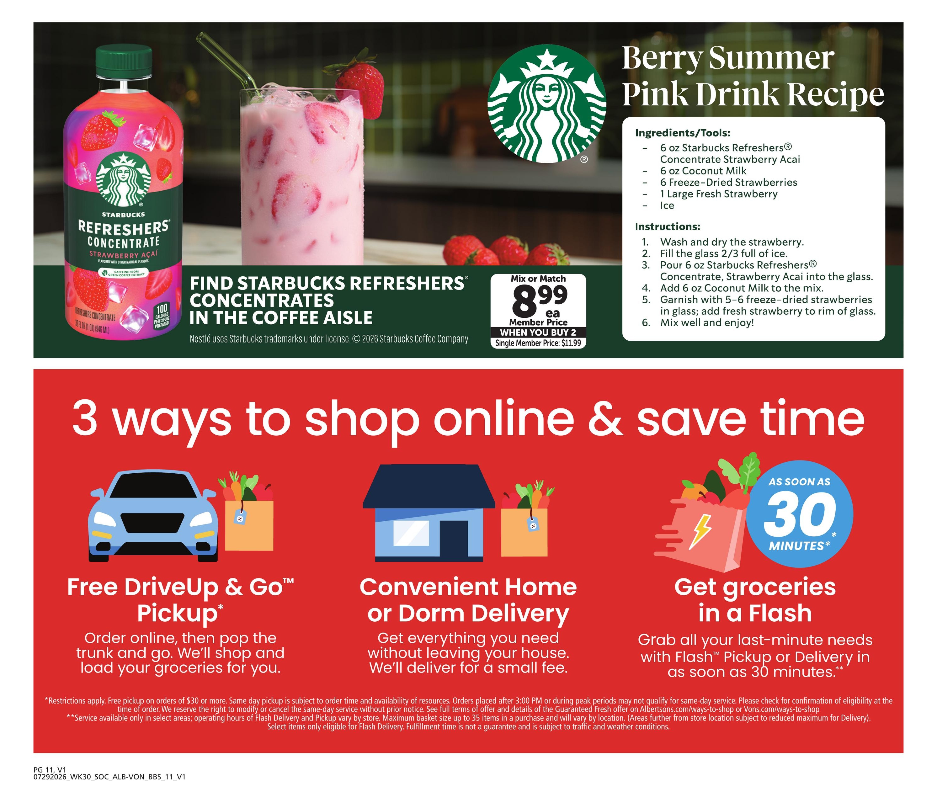 Albertsons (San Diego–La Jolla Area, CA) Big Book of Savings Weekly Ad July 29 - August 25, 2026