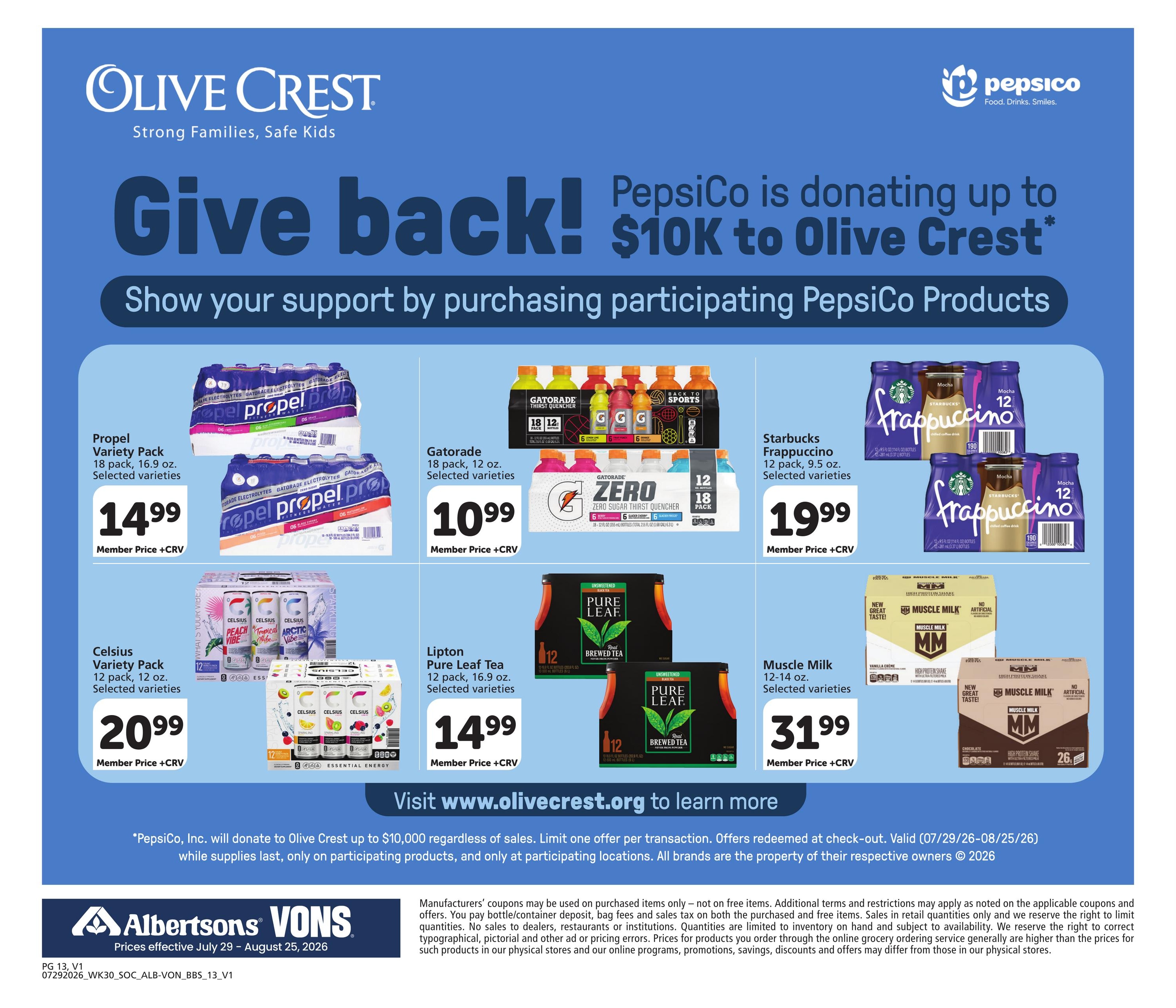 Albertsons (San Diego–La Jolla Area, CA) Big Book of Savings Weekly Ad July 29 - August 25, 2026
