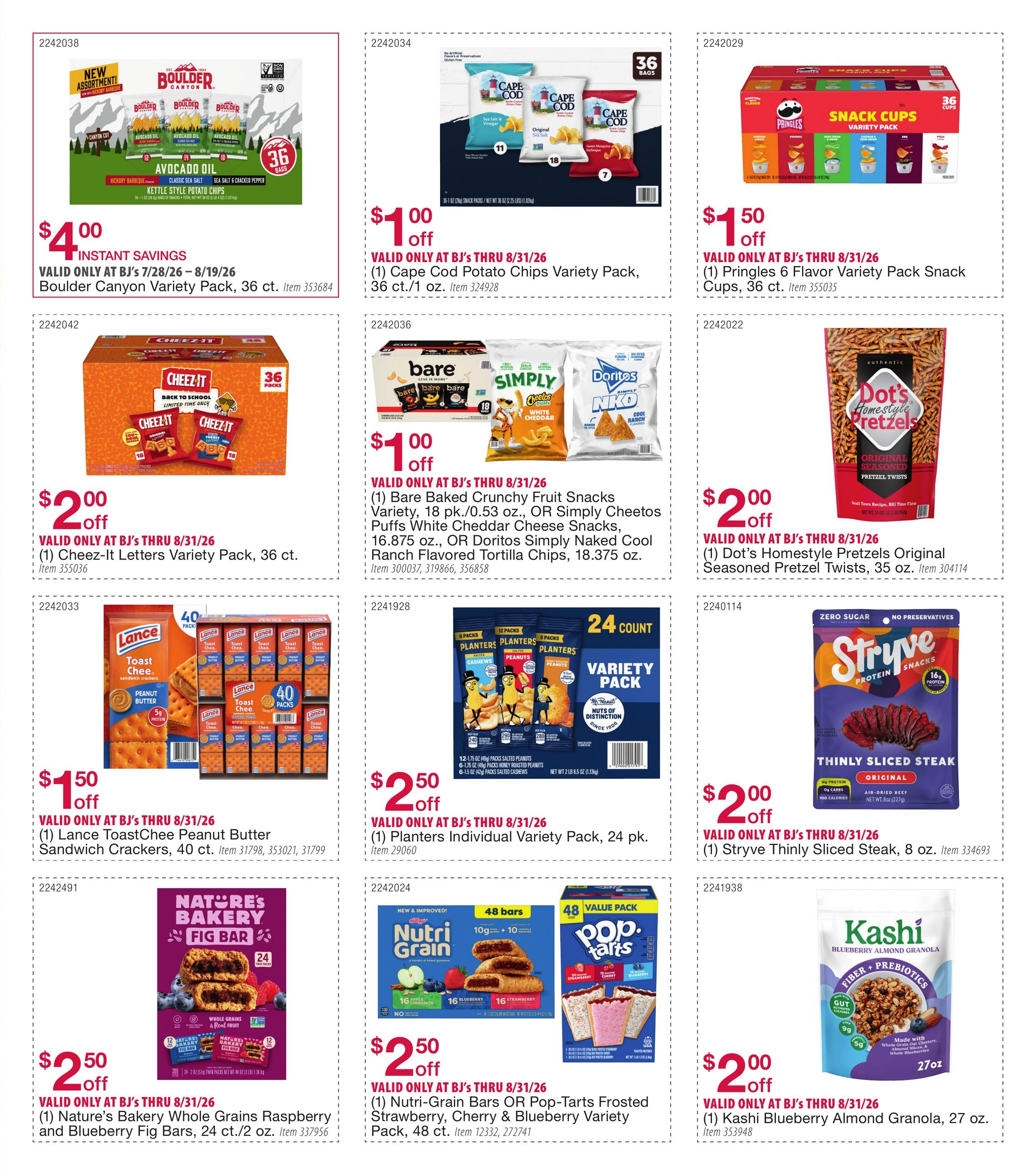 BJ's Wholesale Club Smart Saver Weekly Ad July 28 - August 31, 2026