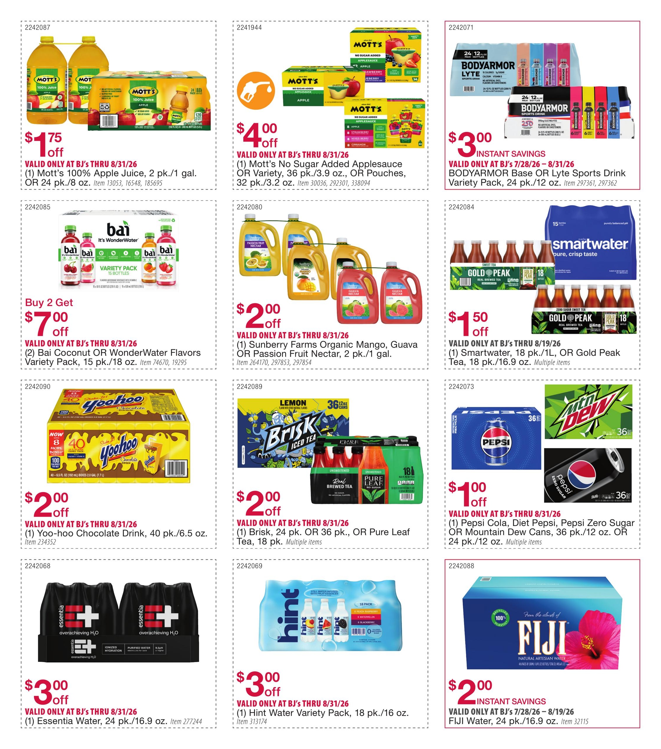 BJ's Wholesale Club Smart Saver Weekly Ad July 28 - August 31, 2026