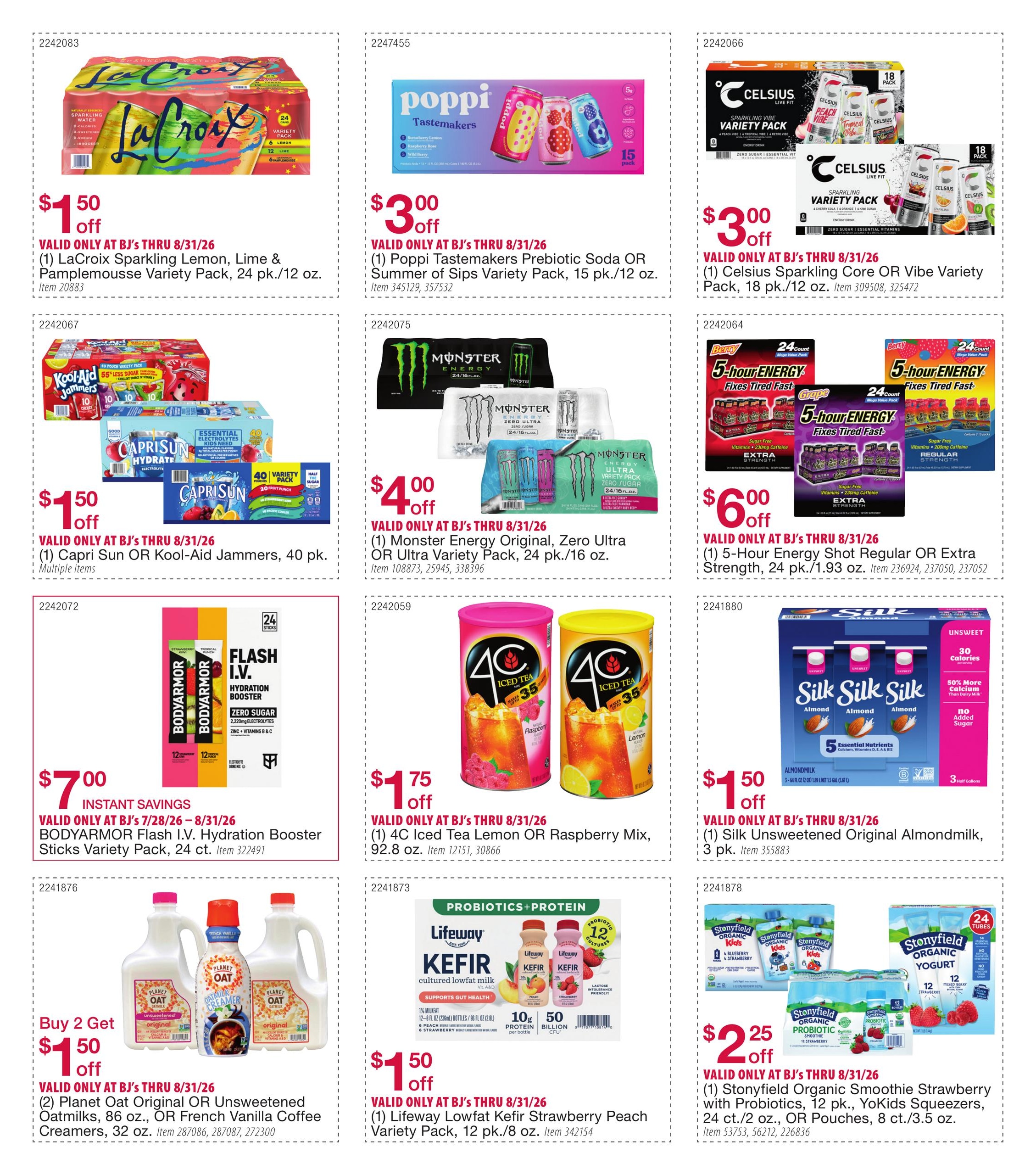 BJ's Wholesale Club Smart Saver Weekly Ad July 28 - August 31, 2026