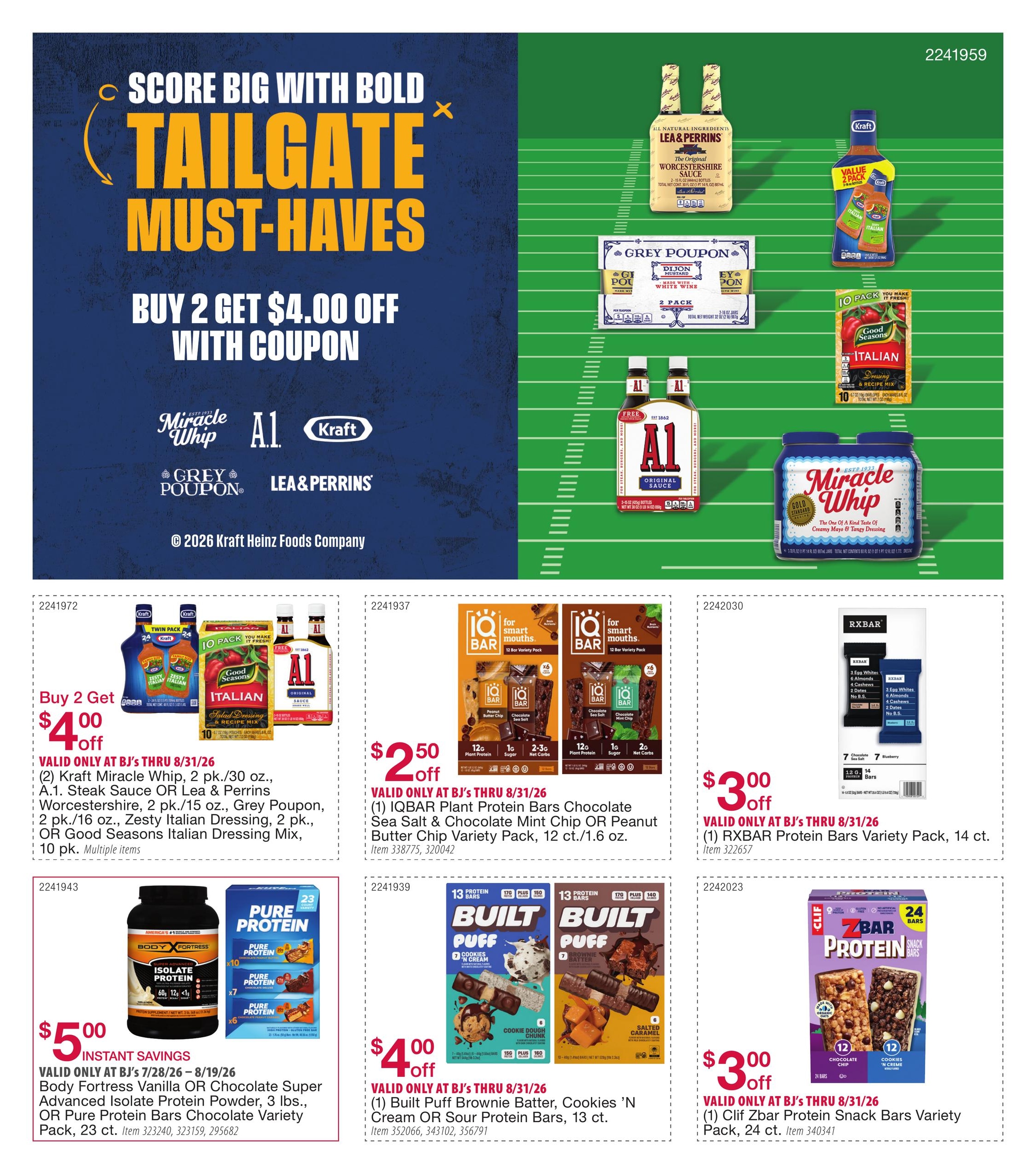 BJ's Wholesale Club Smart Saver Weekly Ad July 28 - August 31, 2026