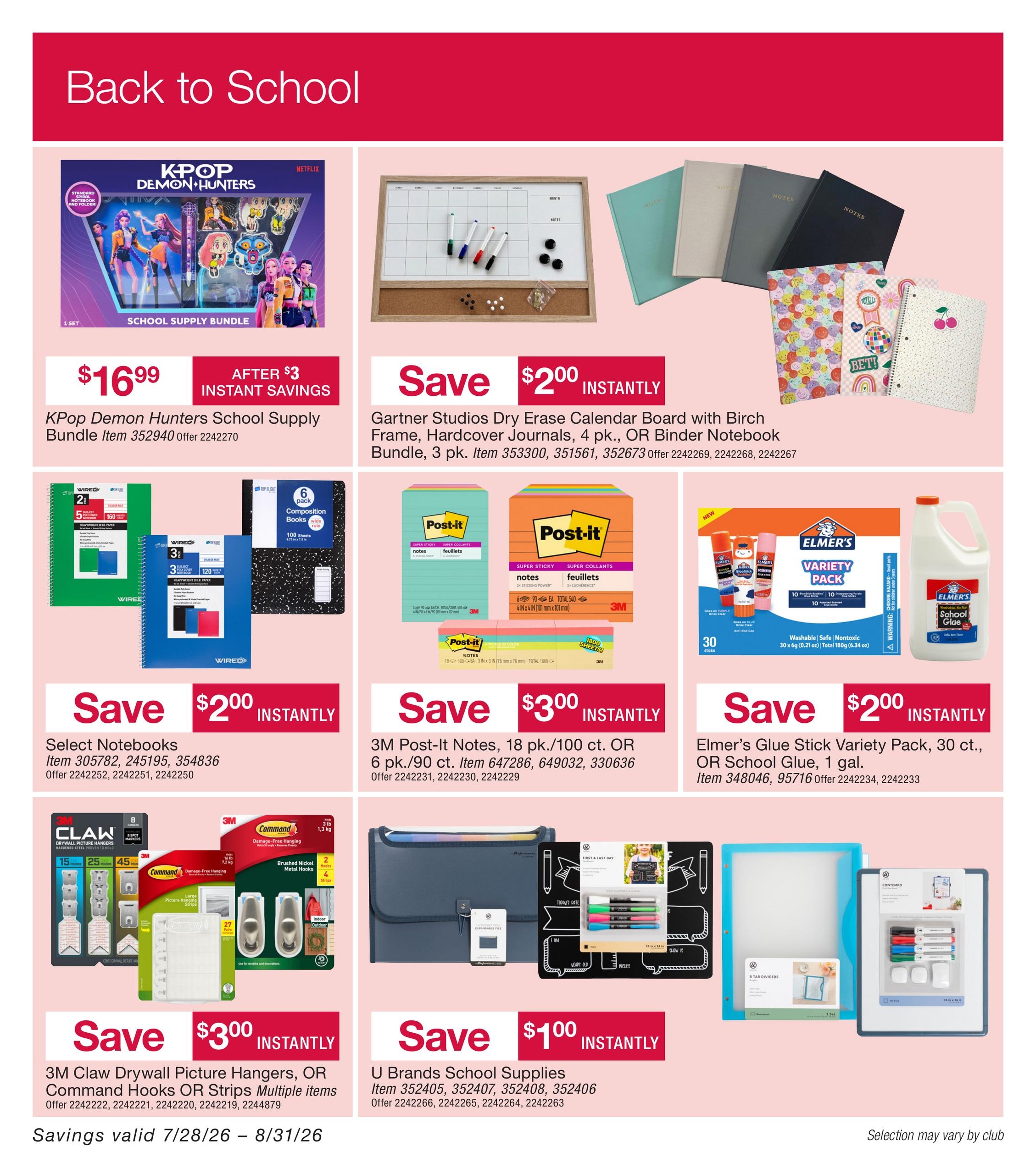BJ's Wholesale Club Smart Saver Weekly Ad July 28 - August 31, 2026