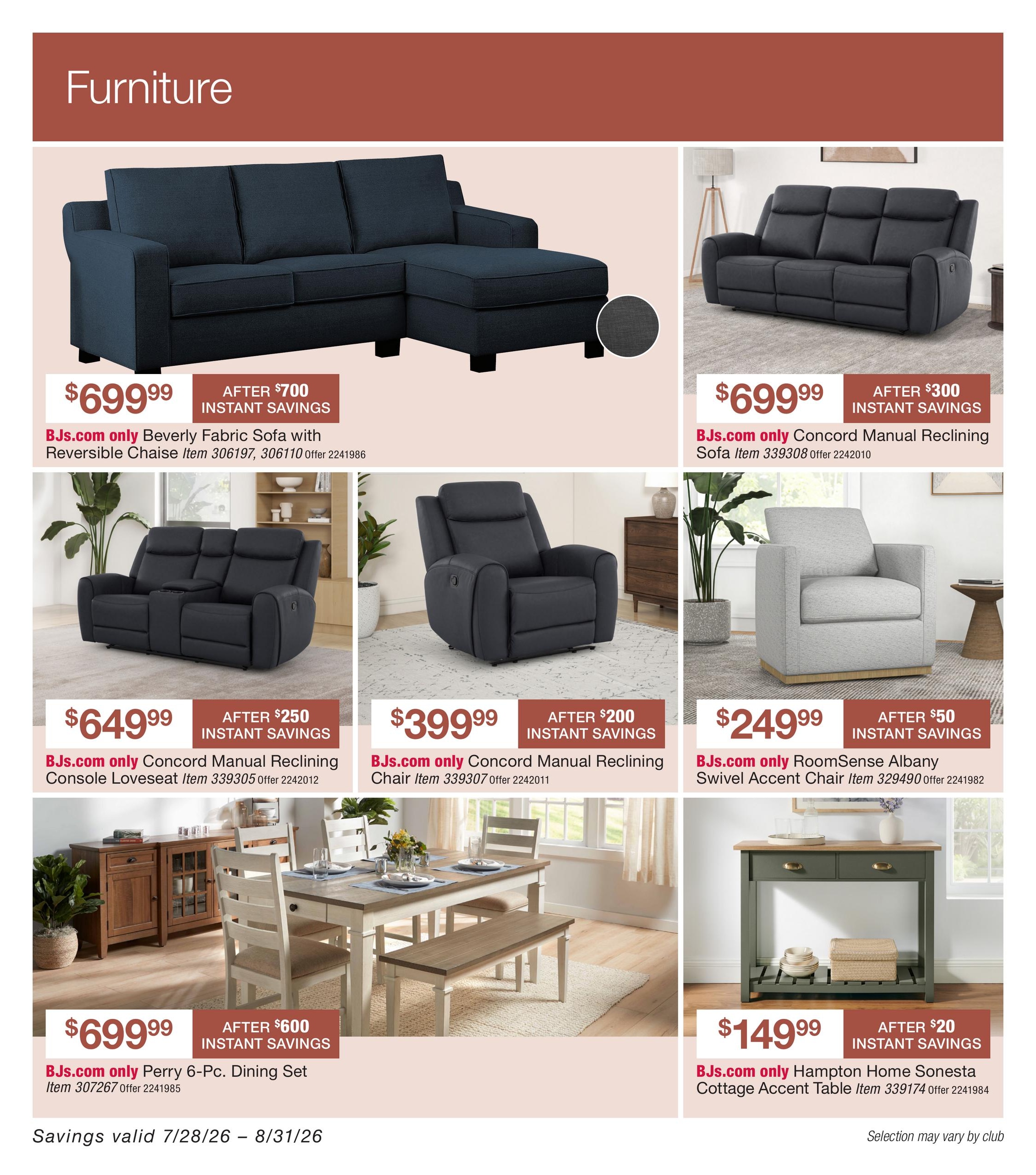 BJ's Wholesale Club Smart Saver Weekly Ad July 28 - August 31, 2026