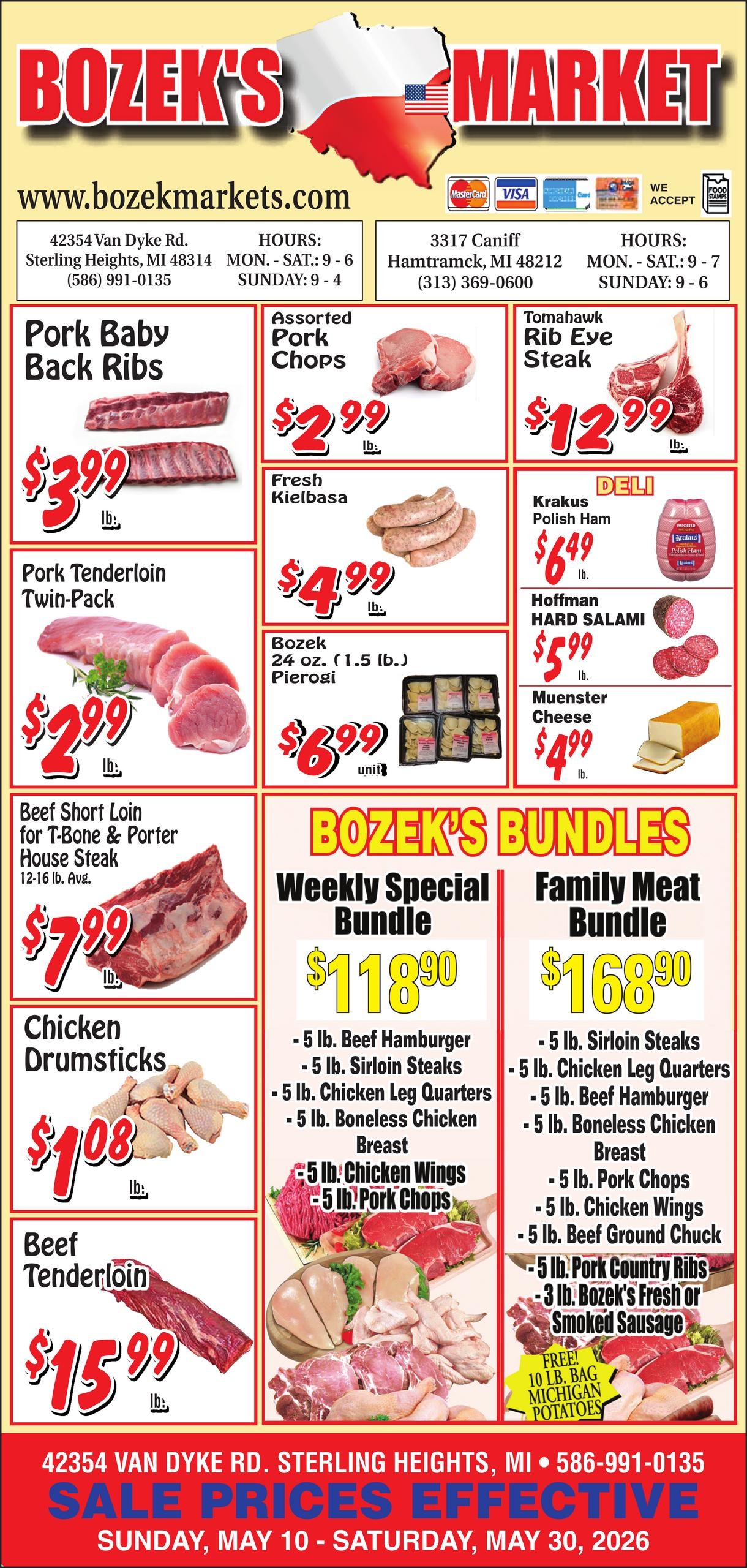 Bozek's Market Weekly Ad July 26 - August 8, 2026