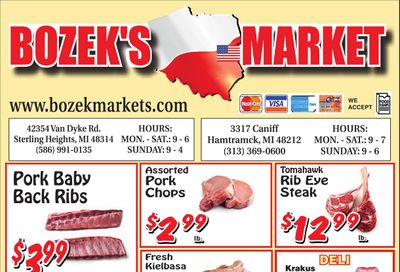 Bozek's Market Weekly Ad July 26 - August 8, 2026