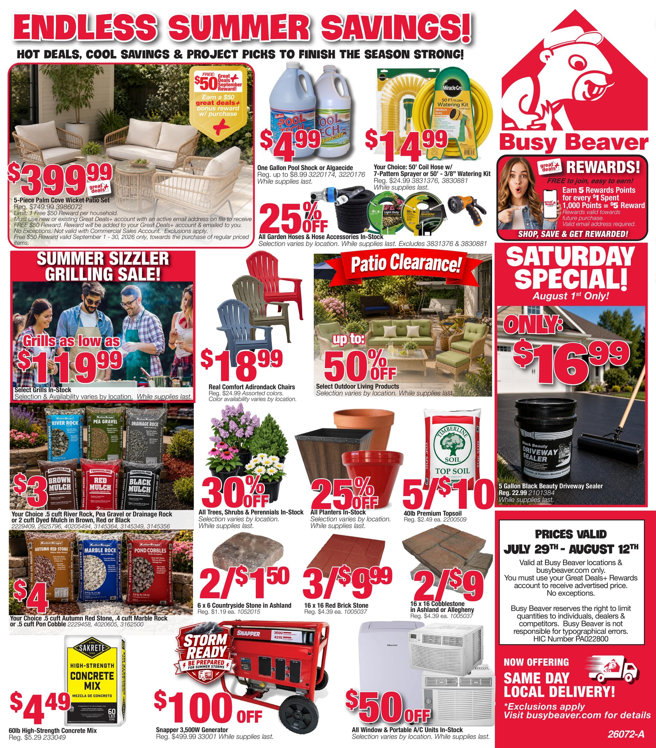 Busy Beaver Weekly Ad July 29 - August 12, 2026