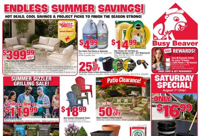 Busy Beaver Weekly Ad July 29 - August 12, 2026