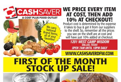 Cash Saver DFW Weekly Ad July 29 - August 11, 2026