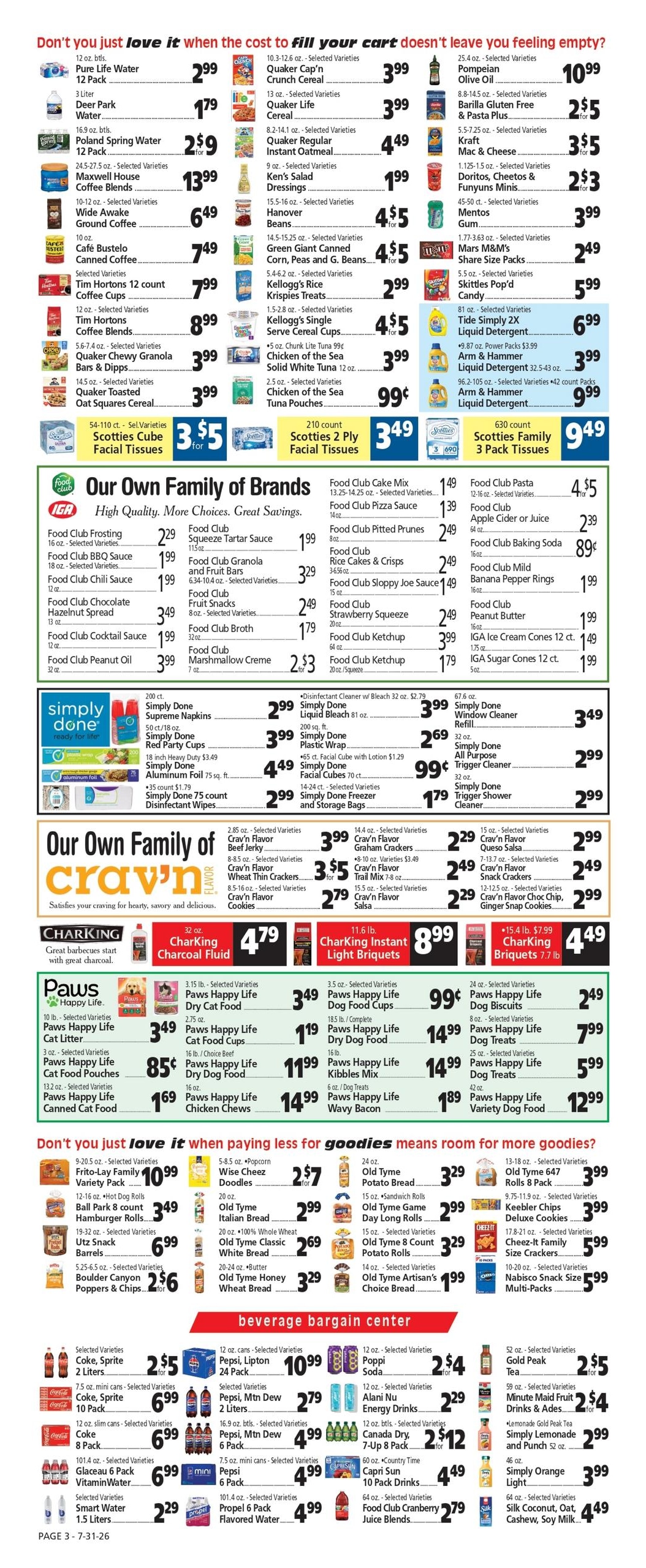 DeKalb Supermarket IGA Weekly Ad July 31 - August 6, 2026