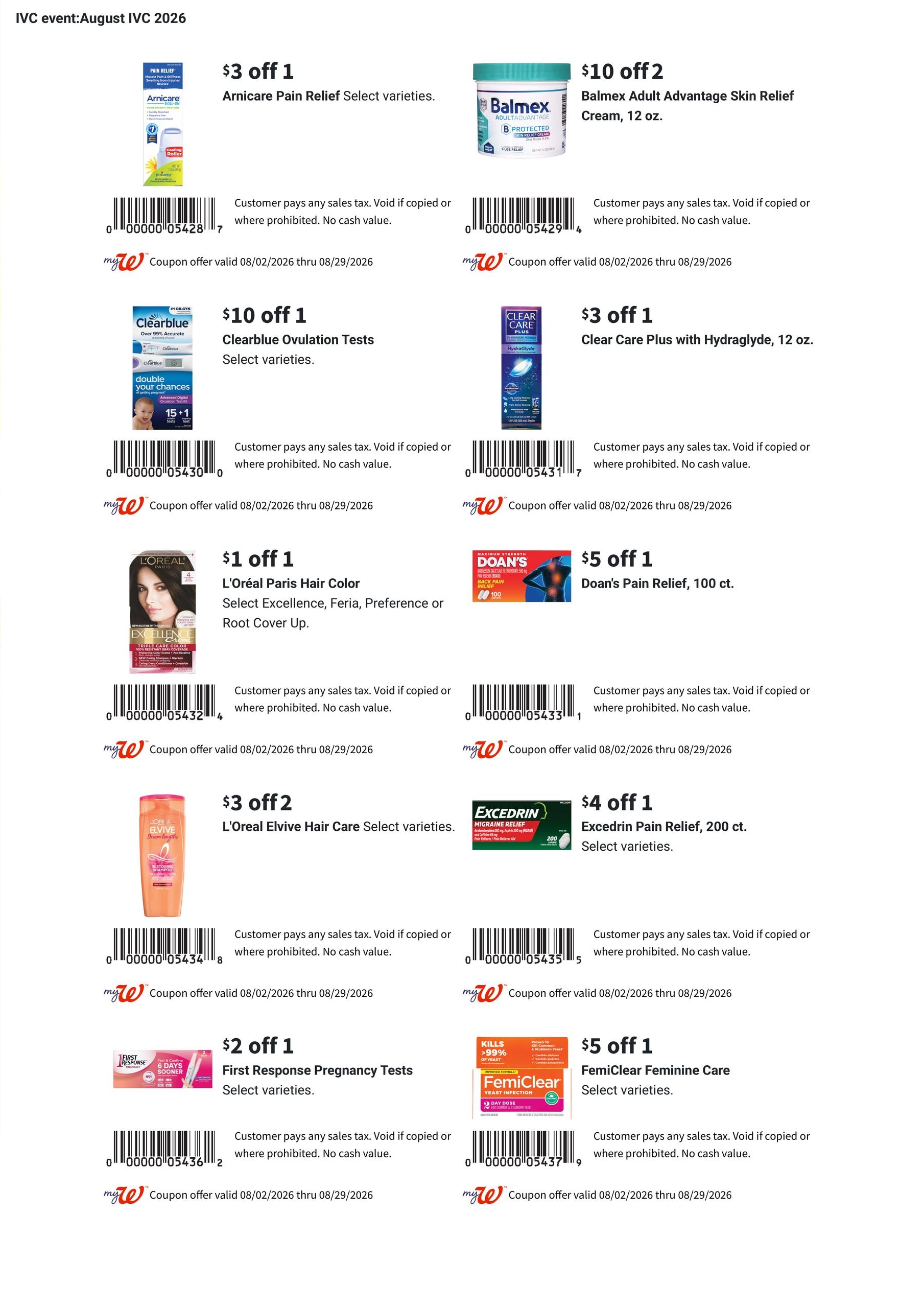 Walgreens August Savings Book Weekly Ad August 2 - 29, 2026